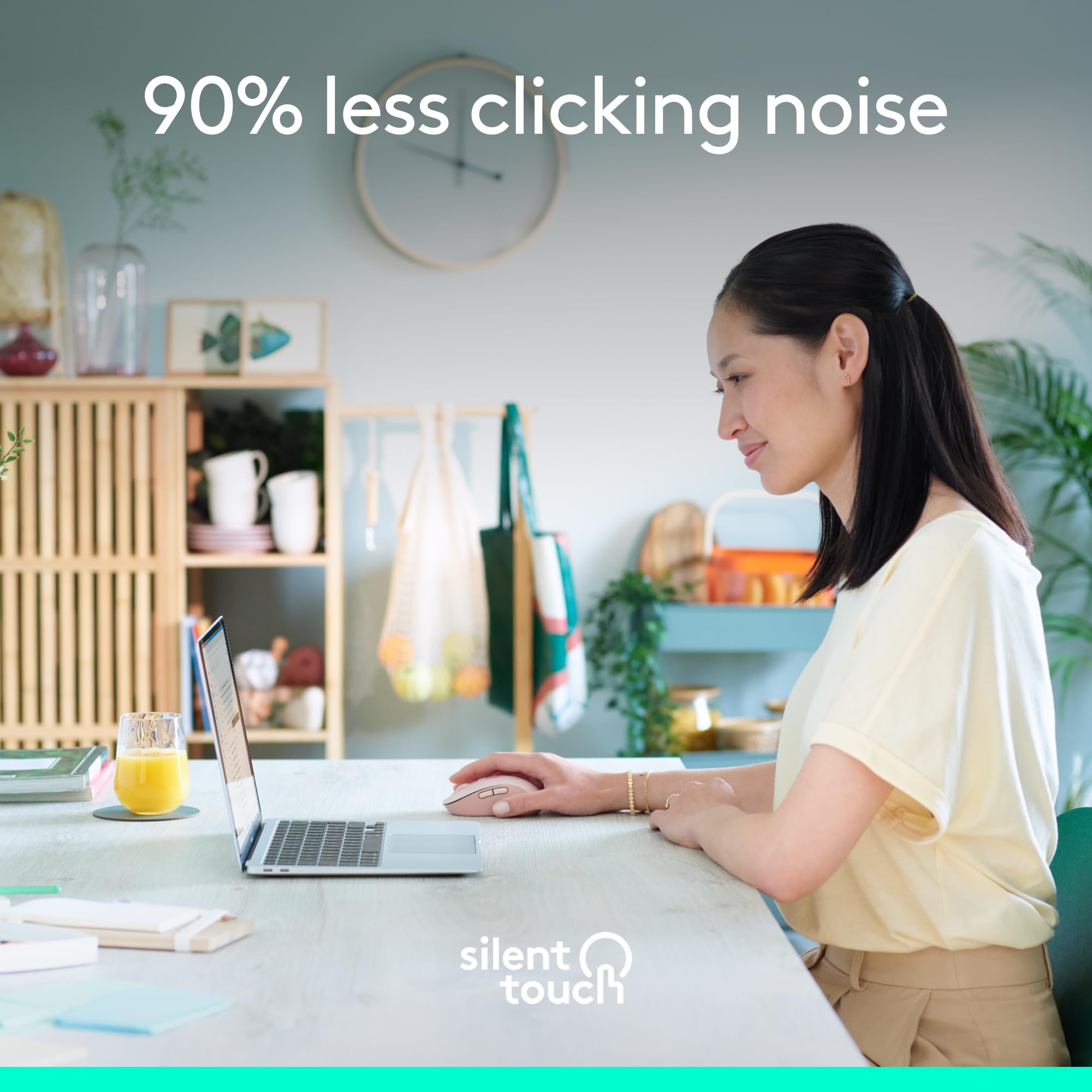 Logitech Wireless Mouse Signature M650- Small Hands, 2-Year Battery, Silent Clicks, Customizable Buttons, Bluetooth, Pc/Mac/Chro