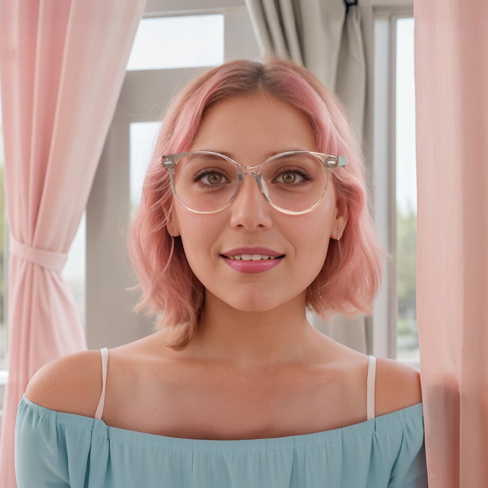 Anrri Blue Light Blocking Glasses,Blue Light Filter Computer Glasses Women Men Clear Eyewear