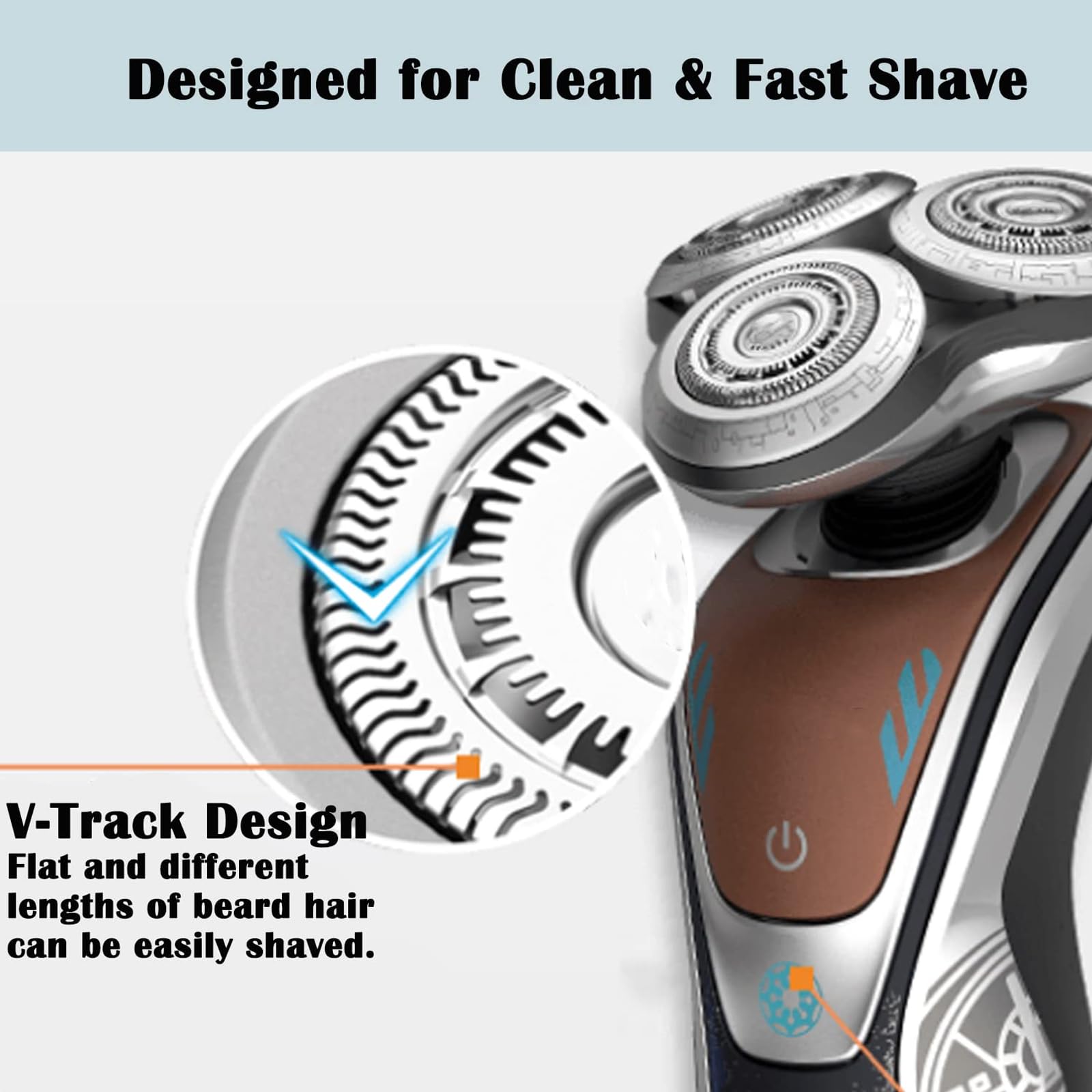 Suleto Sh60/72 Replacement Head Compatible With Philips S6000 Razors, Sh60 Replacement Blades Compatible With Norelco Series 600