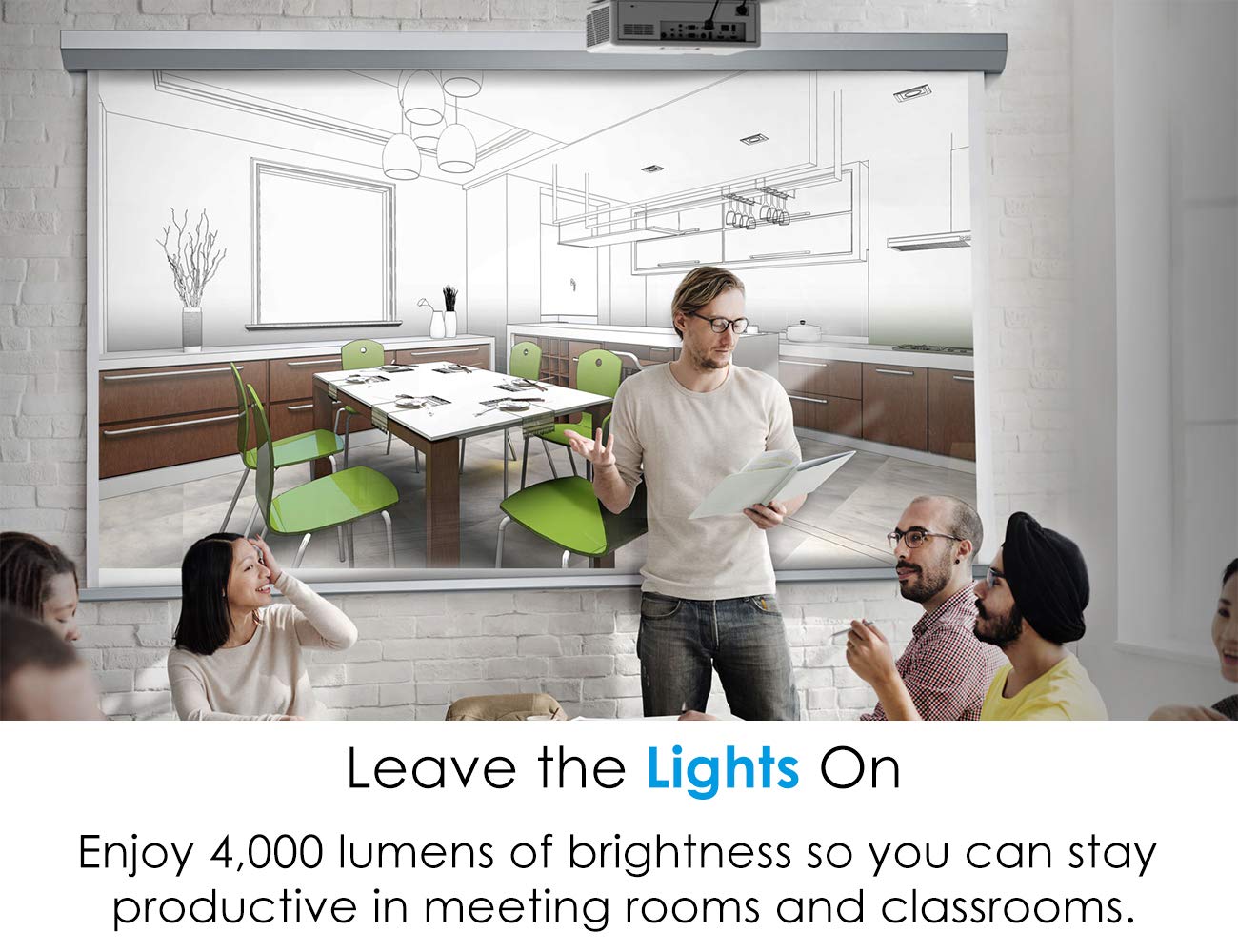 Optoma Zh403 1080P Professional Laser Projector | Duracore Laser Light Source Up To 30,000 Hours | Crestron Compatible | 4K Hdr Input | High Bright 4000 Lumens | 2 Year Warranty,White