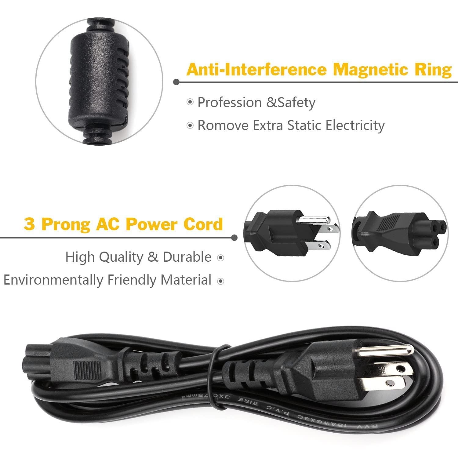 65W N15Q9 N15Q8 19V 2.37A Laptop Charger For Acer Chromebook Cb3 532 C720 C740 C731 11 R11 R13 14 15 Cb3 Cb5 Cb3 431 Cb5 132T Cb