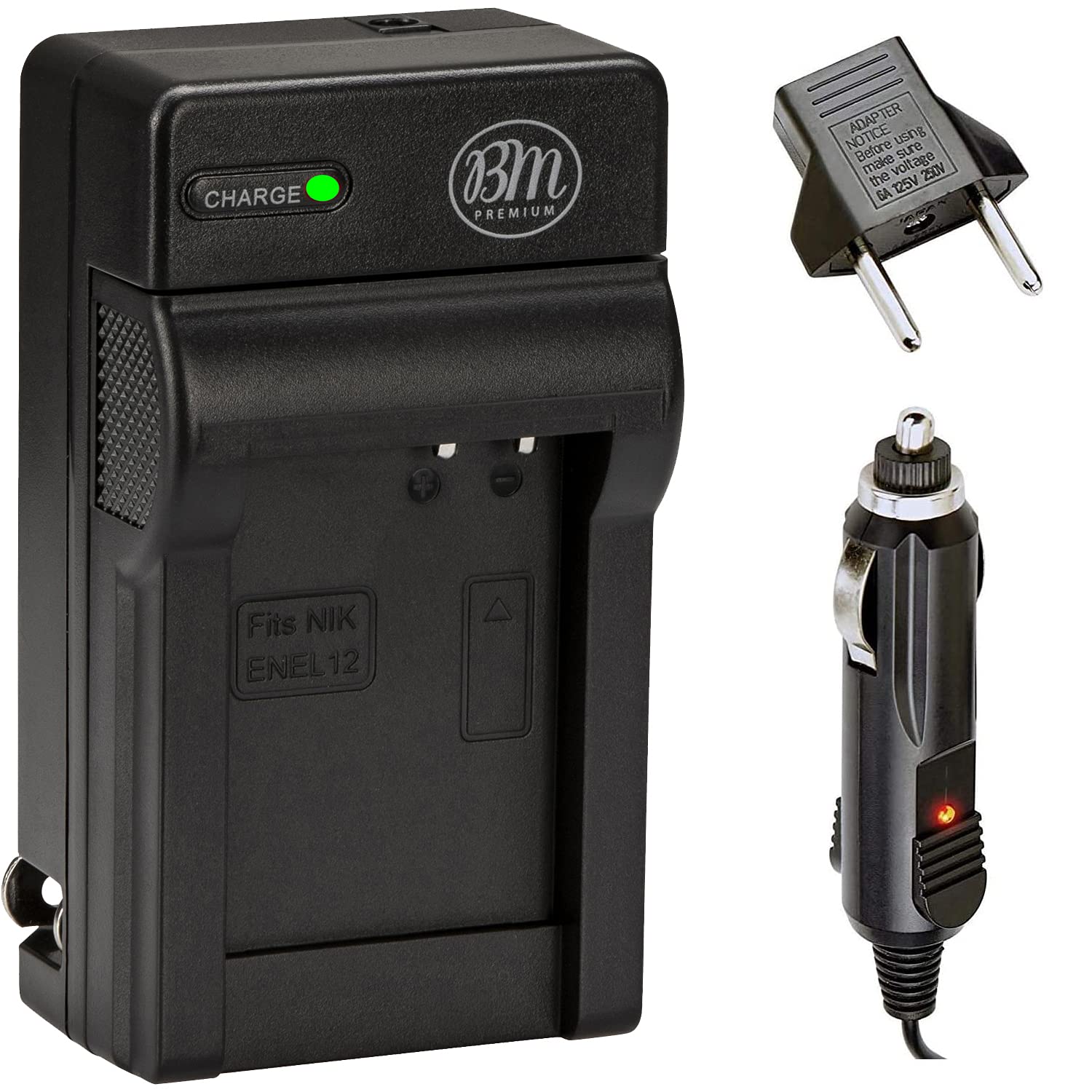 BM EN EL12 Battery Charger for Nikon Coolpix A1000 B600 W300 A900 AW100 AW110 AW120 AW130 S6200 S6300 S8100 S8200 S9050 S9200 S9300 S9400 S9500 S9700 S9900 P310 P330 P340, KeyMission