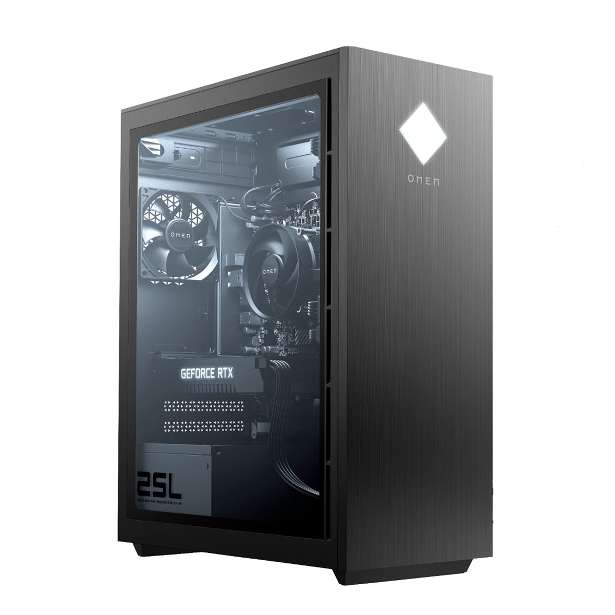 Hp Omen 25L Gaming Desktop Pc, Intel Core I7-10700 Octa-Core Processor, Rtx 2060 Super, 16Gb Ram, 2Tb Nvme Ssd, Rgb Air Cooling,