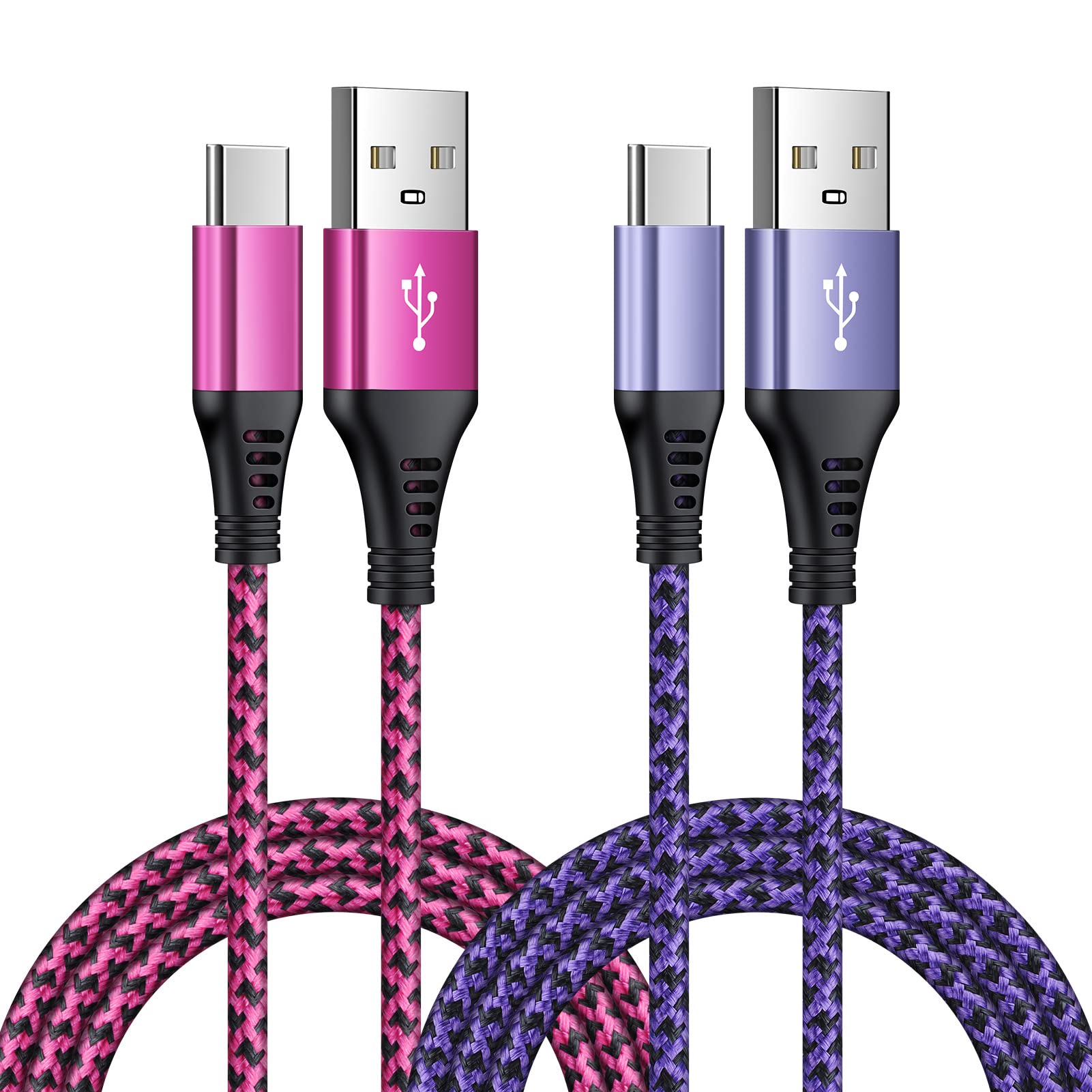 Type C Fast Charging Cable,[2-Pack 6FT] Android Fast Charger Cable Cord Type C Charging Cable for Samsung Galaxy S24,S24+,S22,S2