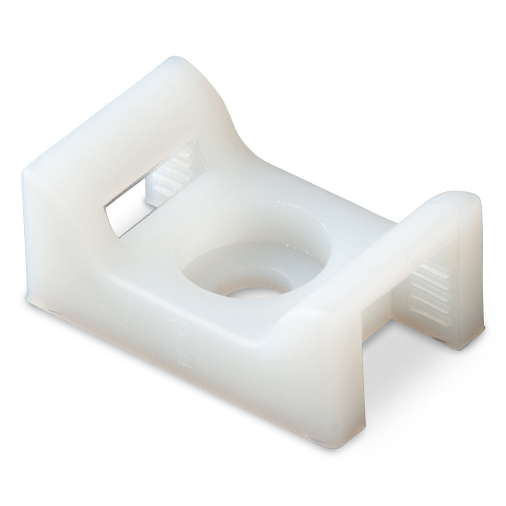 Ancor Cable Tie Mount - Natural - #8 Screw - 100 Pieces Per Bag,WBHDWA001345615