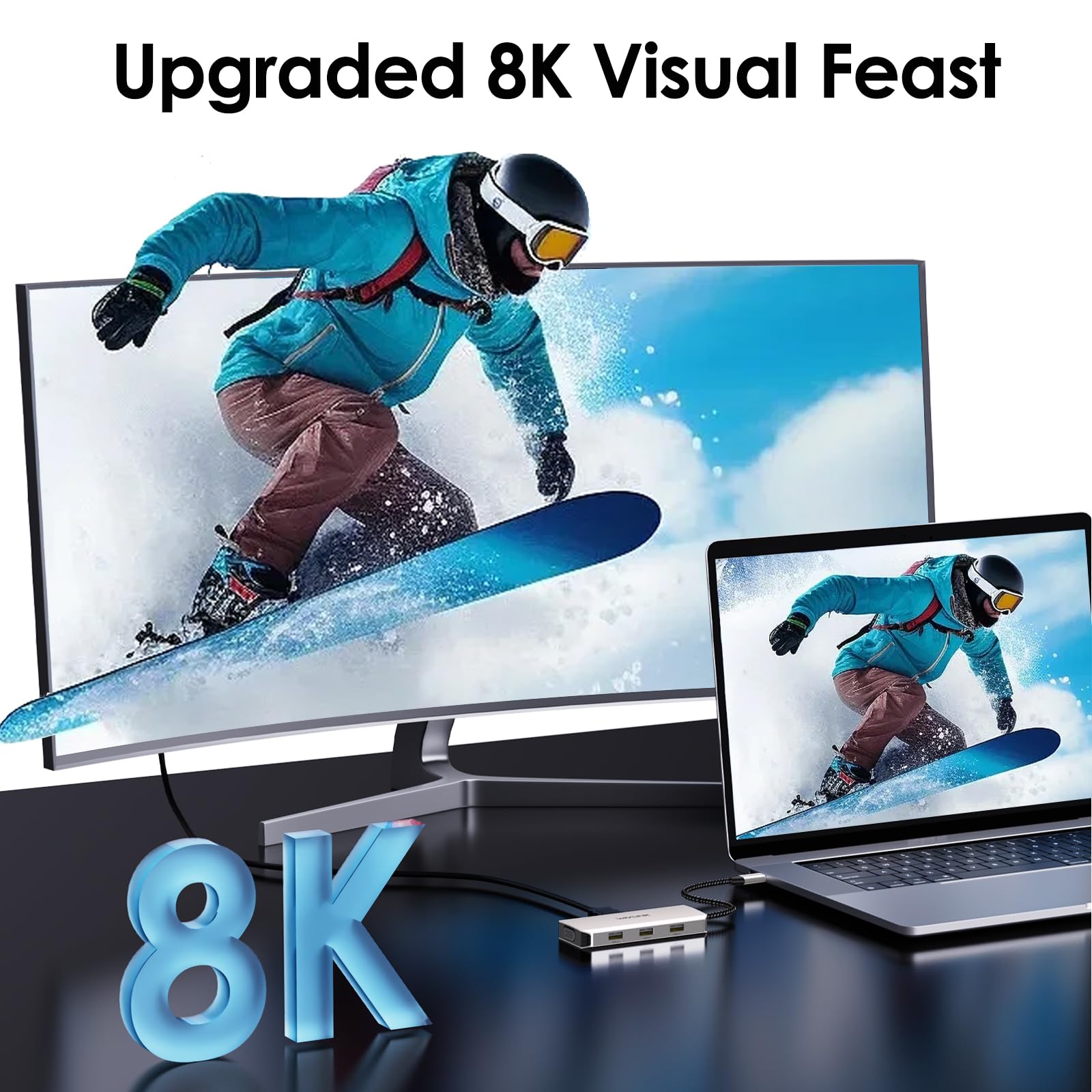 Usb C Docking Station Dual Dp Monitor, Displayport Docking Station With Dual Dp, Hdmi, Vga, Usb2.0 Ports For Lenovo Hp Dell, Windows System Computer