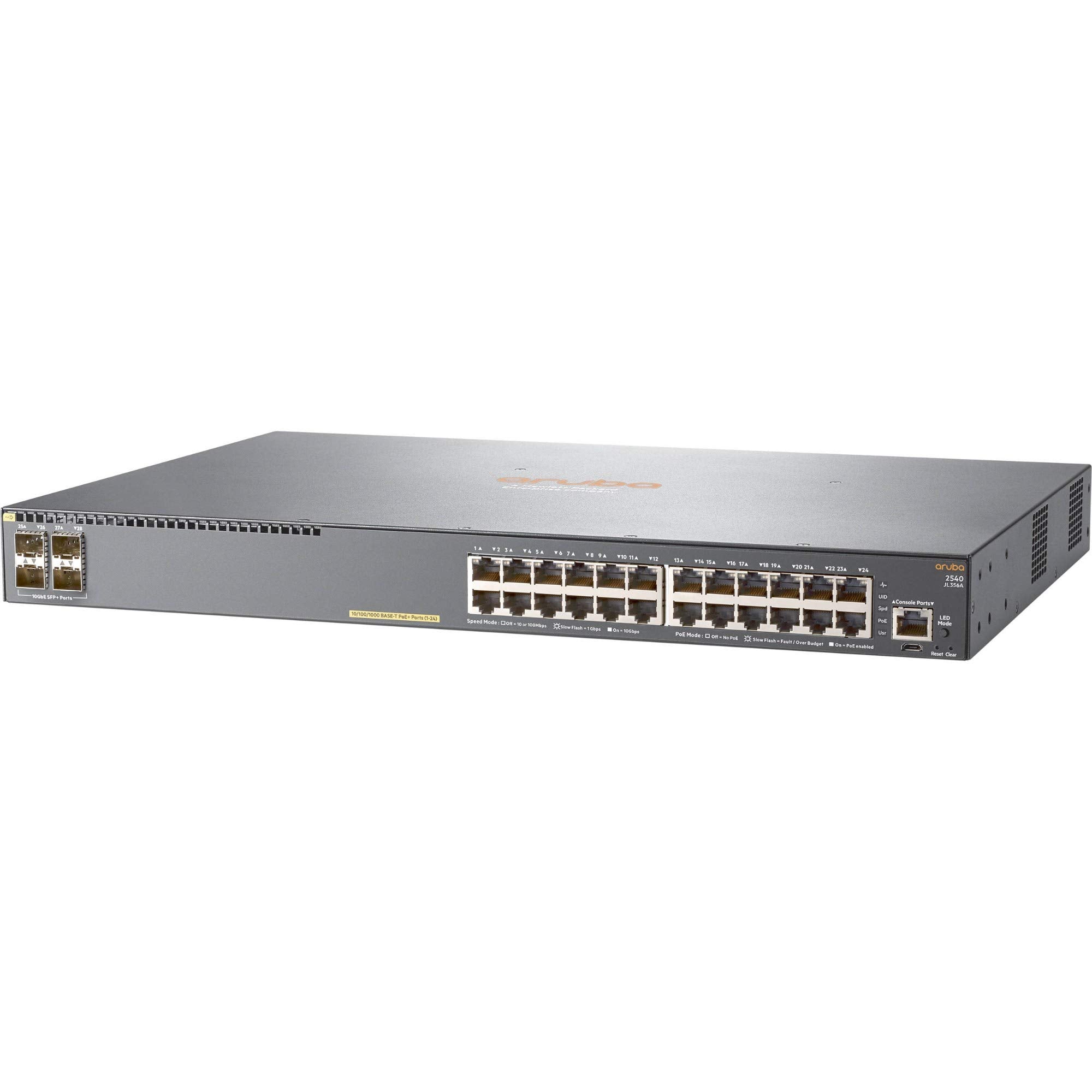 HP JL357A 2540 48G PoE+ 4SFP+, Switch, 48 Ports, Managed, Rack-mountable