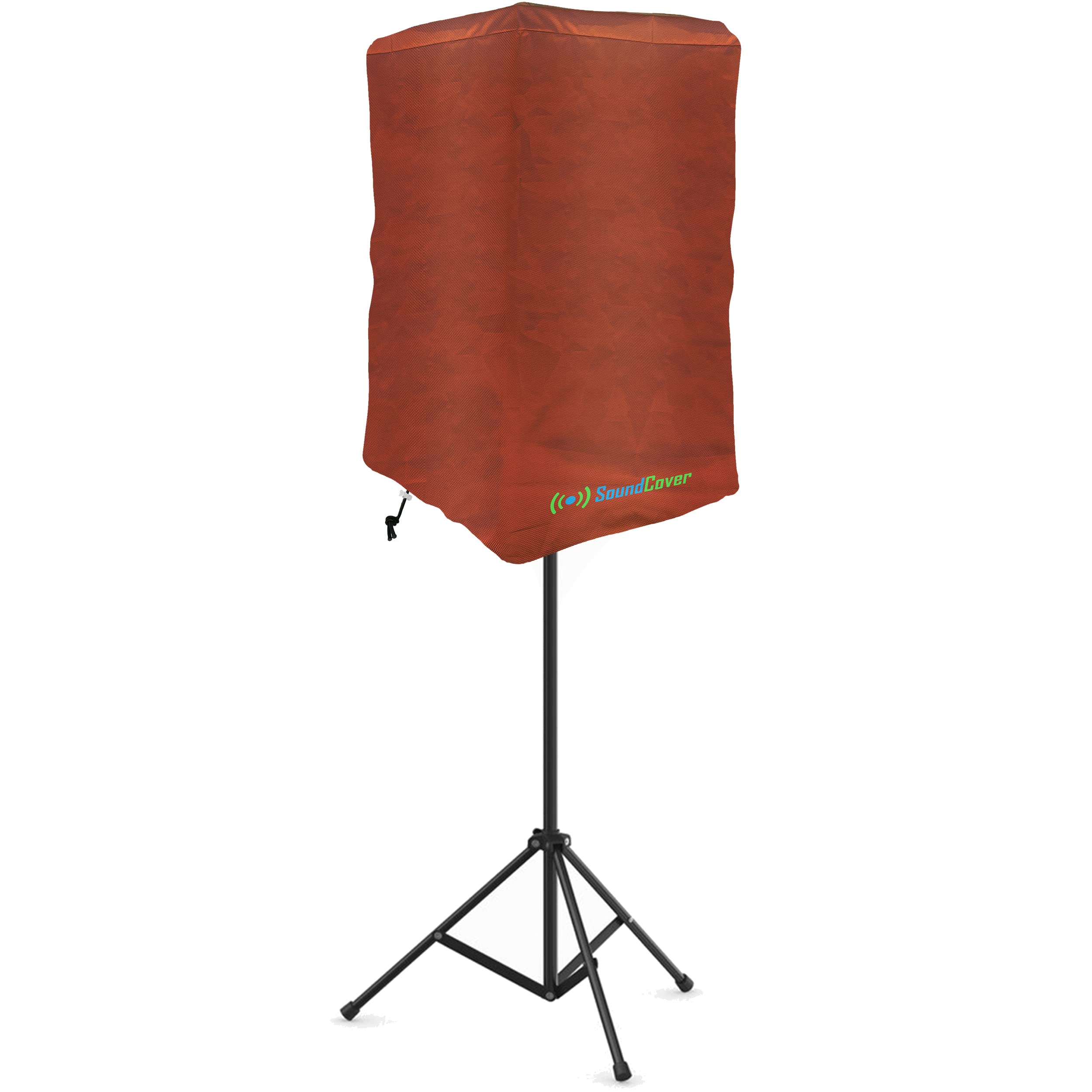 10 Inch Pa/Dj Lightweight Powered Speaker Cover Bag In Brown For Stand Mounted Speakers   Over The Top Fit, Water Resistant (Not