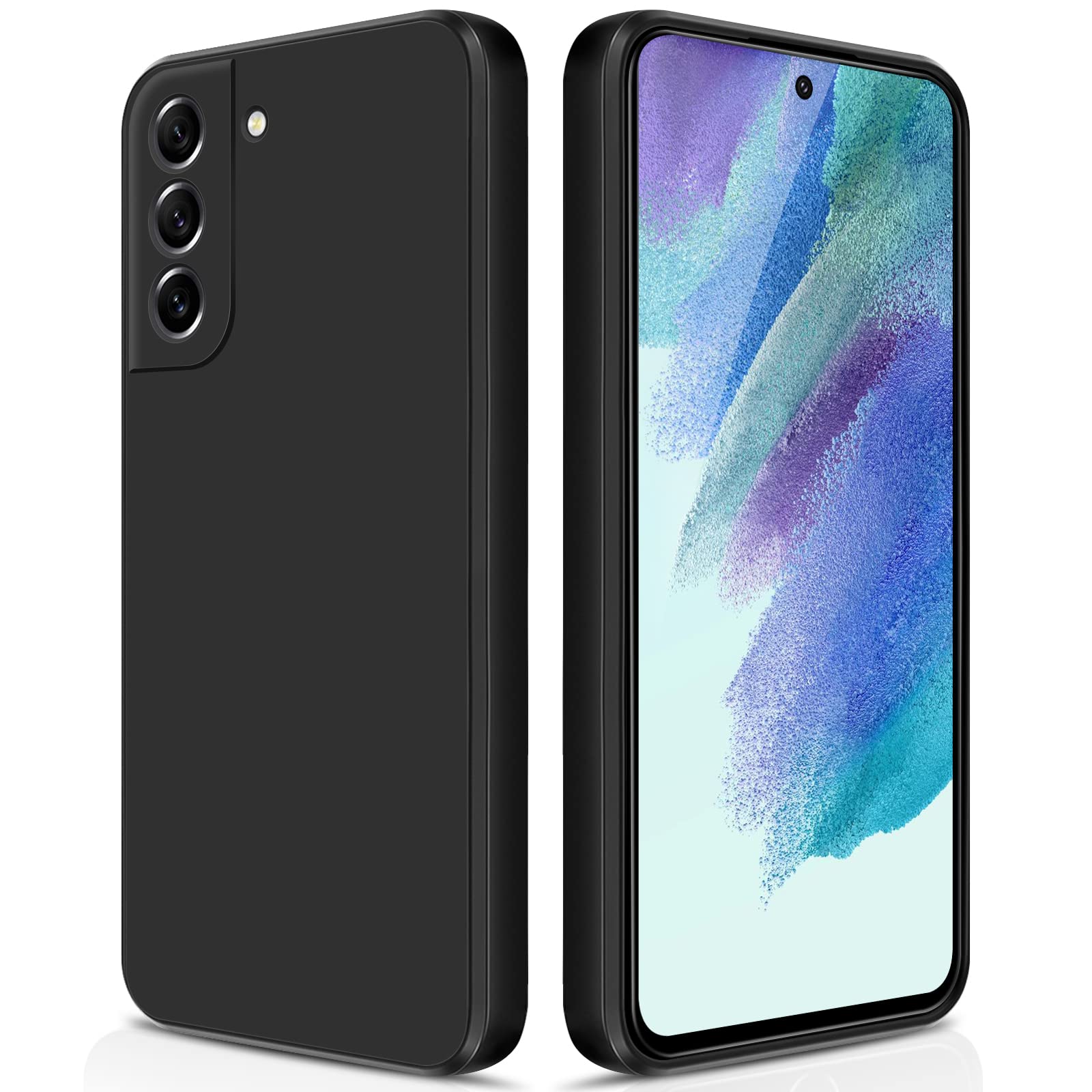 Giiyoon Silicone Case Compatible With Samsung Galaxy S21 Fe 5G, Full Body Silky Soft Touch Phone Case With Camera Protection, Sh