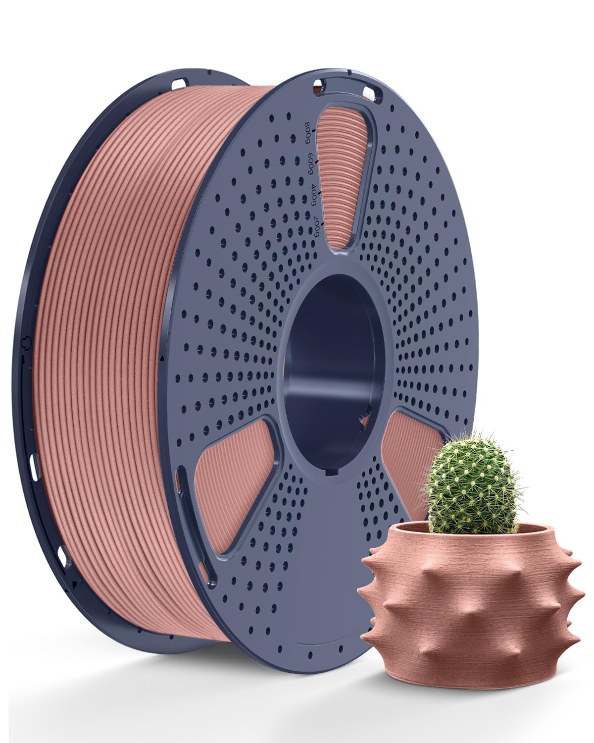 SUNLU Real Wood Fiber PLA Filament, Neatly Wound PLA 3D Printer Filament 1.75mm Dimensional Accuracy +/- 0.03mm, Fit Most FDM 3D