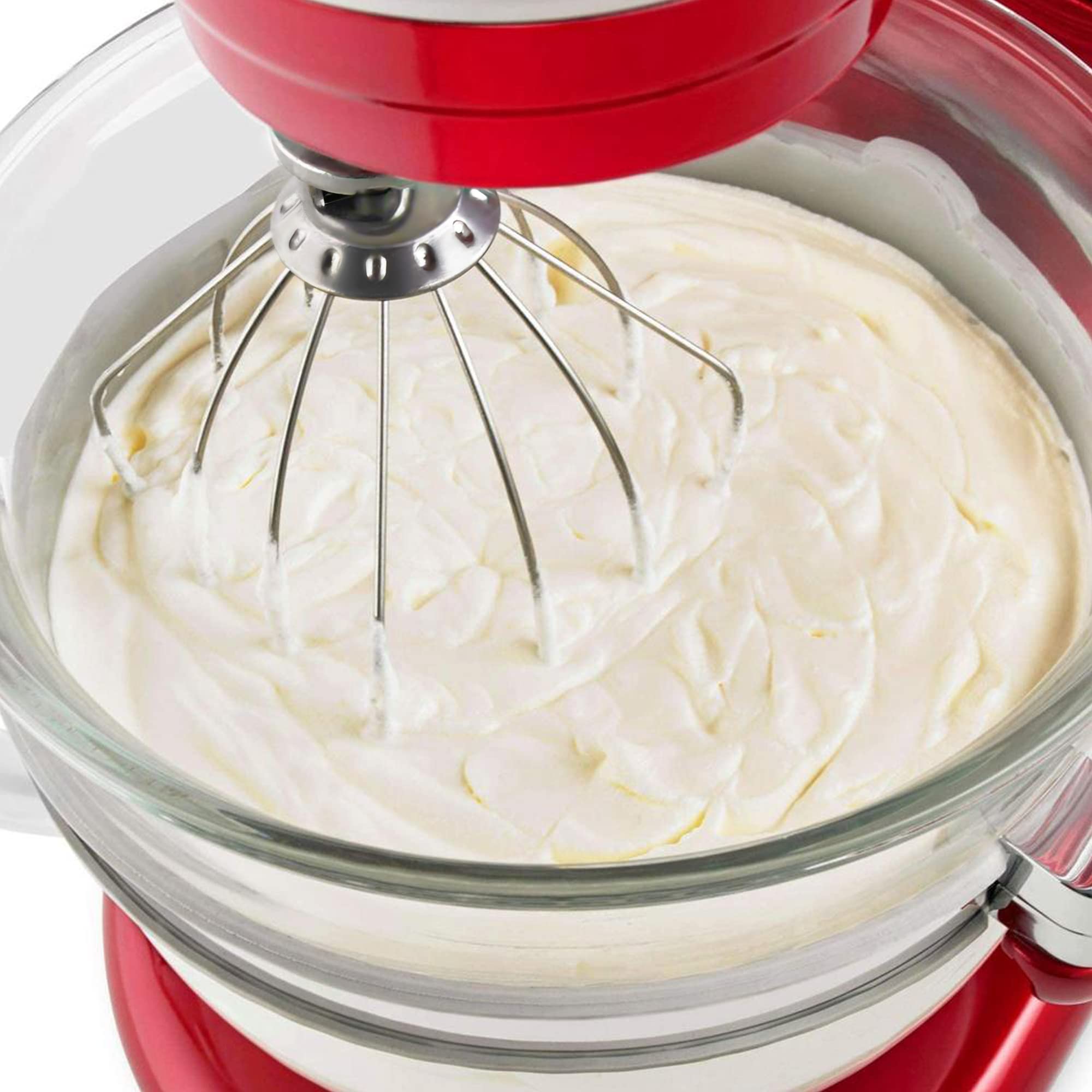 K5Aww Stainless Steel Wire Whip Attachment For Kitchenaid 6 Quart Bowl Lift Stand Mixers, 6 Wire Whip Replacement For Kitchenaid