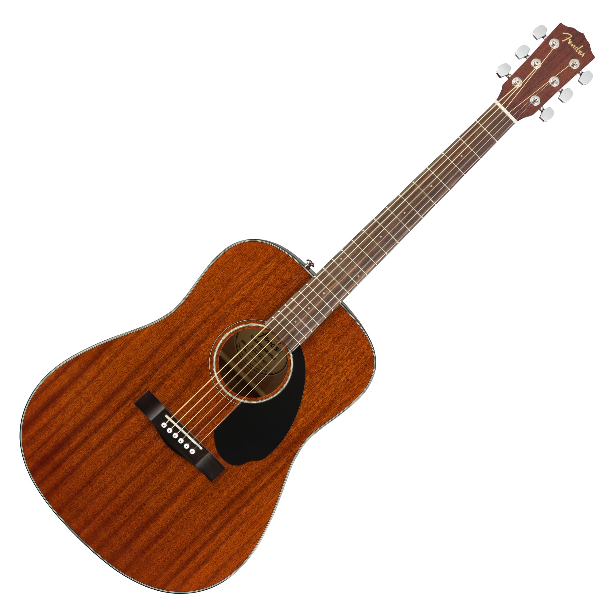 Fender Acoustic Guitar, CD-60S, with 2-Year Warranty, Dreadnought Classic Design with Rounded Walnut Fingerboard, Glossed Finish