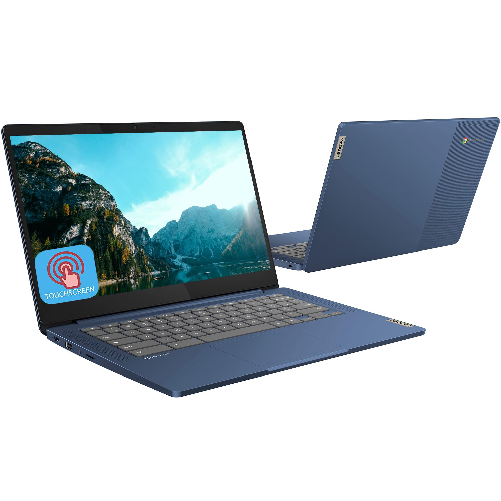 Lenovo 14 FHD Touchscreen Slim 3 Chromebook Laptop for Business Student, 8-Core MediaTek Kompanio 520, 4GB RAM, 64GB eMMC, 64G