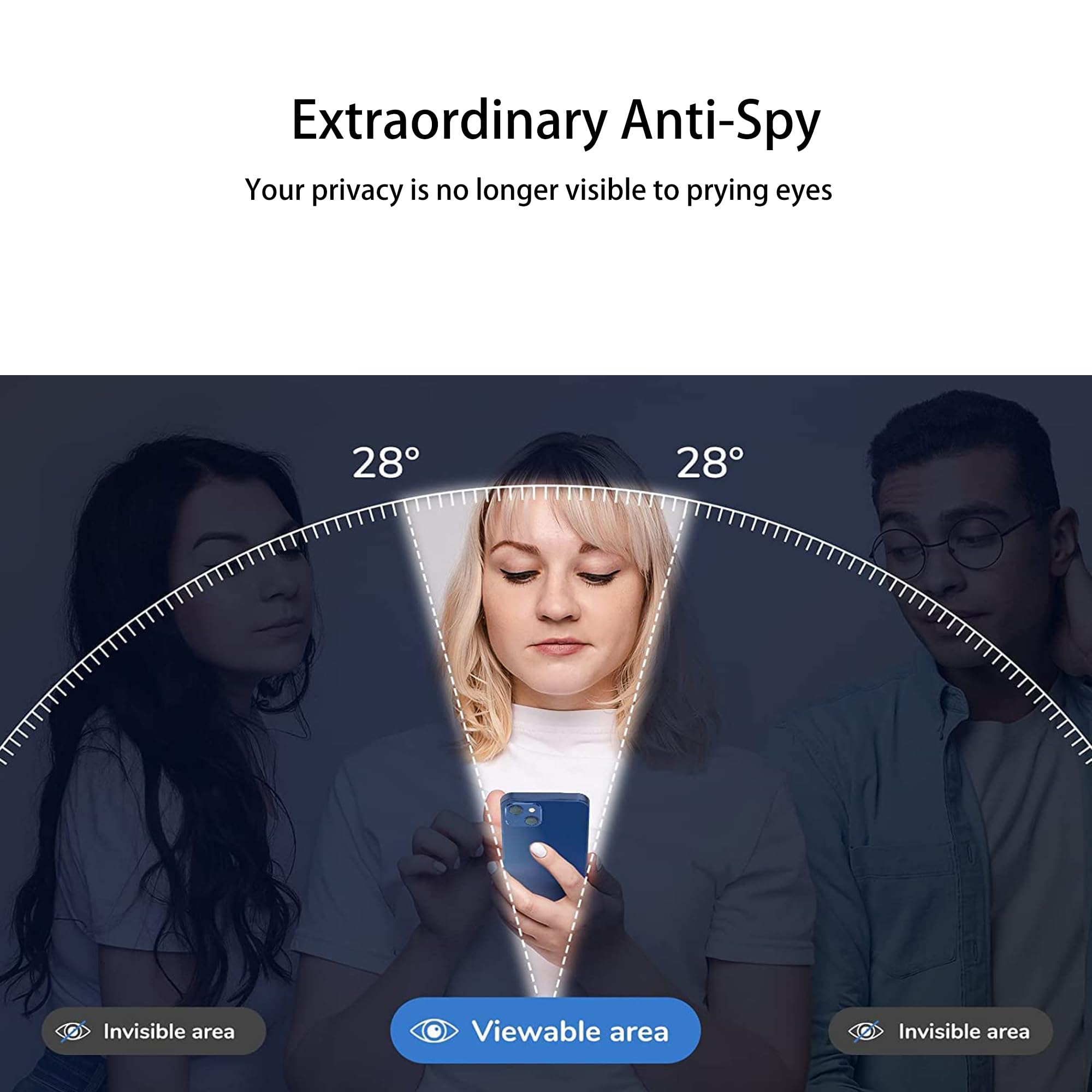 Hkkais Privacy Screen Protector For Iphone 13 Anti Spy Private Tempered Glass Film 2 Pack Camera Lens Protector Film 2 Pack Easy