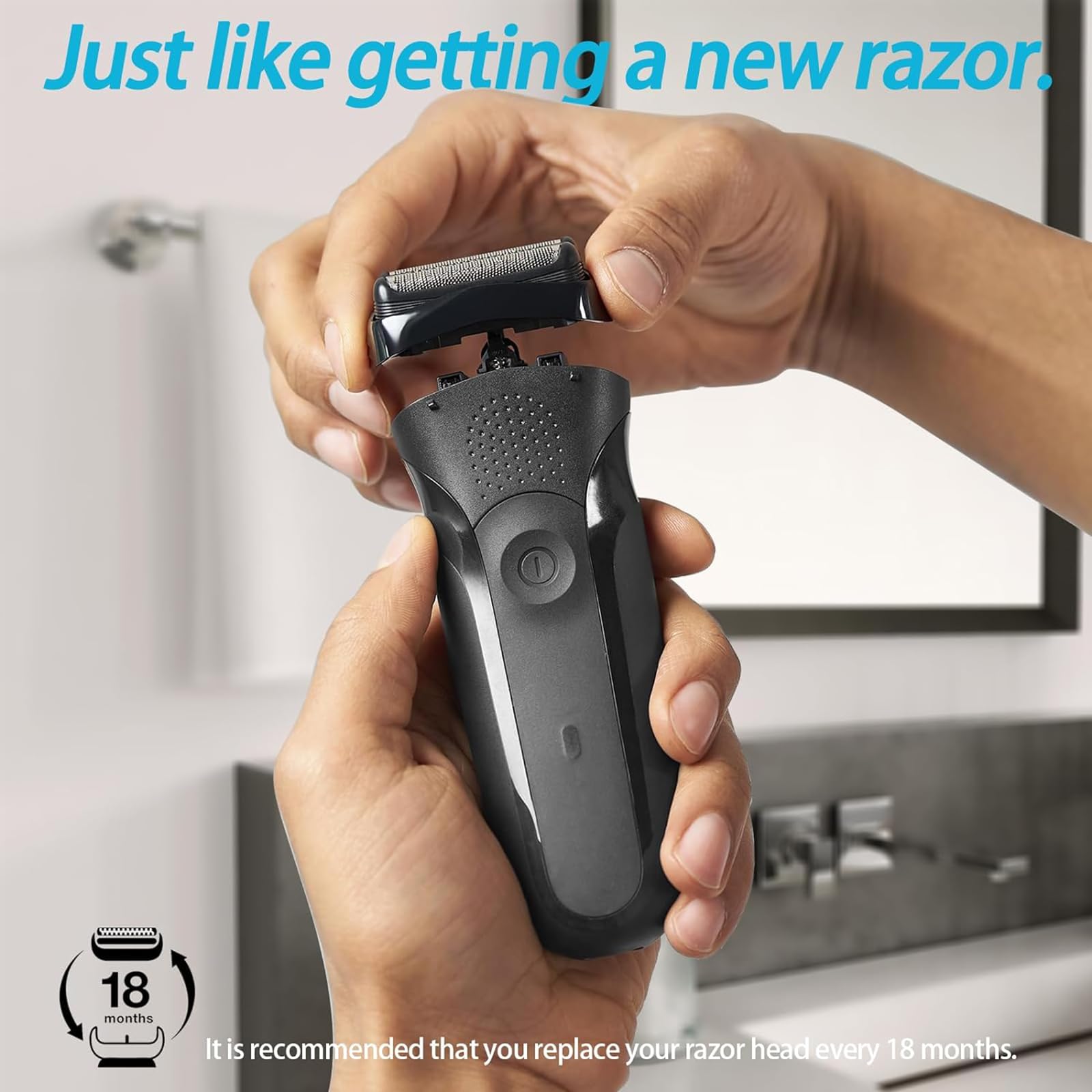 Vidsa 2Pack 32B Series 3 Electric Shaver Replacement Heads For S3 Foil & Cutter Razor Heads 3040S 3010S 3000S 3080S 380S 4, 390C