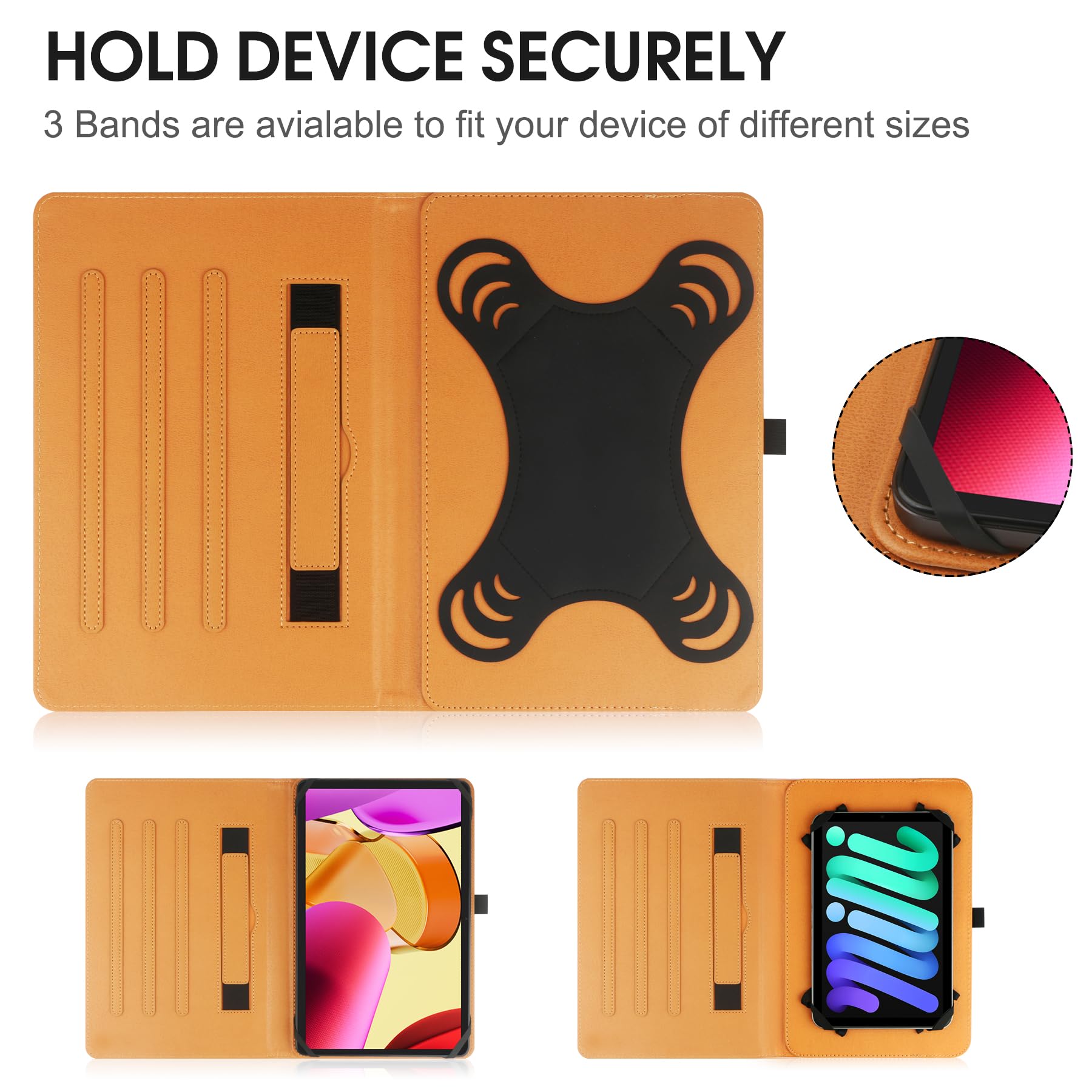 Xiaoll 9'' 10.5'' Inch Universal Tablet Case, Protective Cover Stand Folio Case For 9 10 10.5 Inch Android Touchscreen Tablet, W