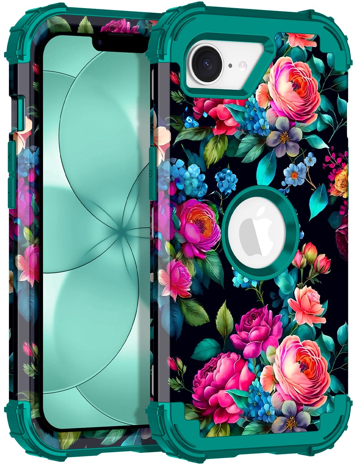 Rancase for iPhone 17e Case Case,Three Layer Heavy Duty Shockproof Protection Hard Plastic Bumper +Soft Silicone Rubber Protecti