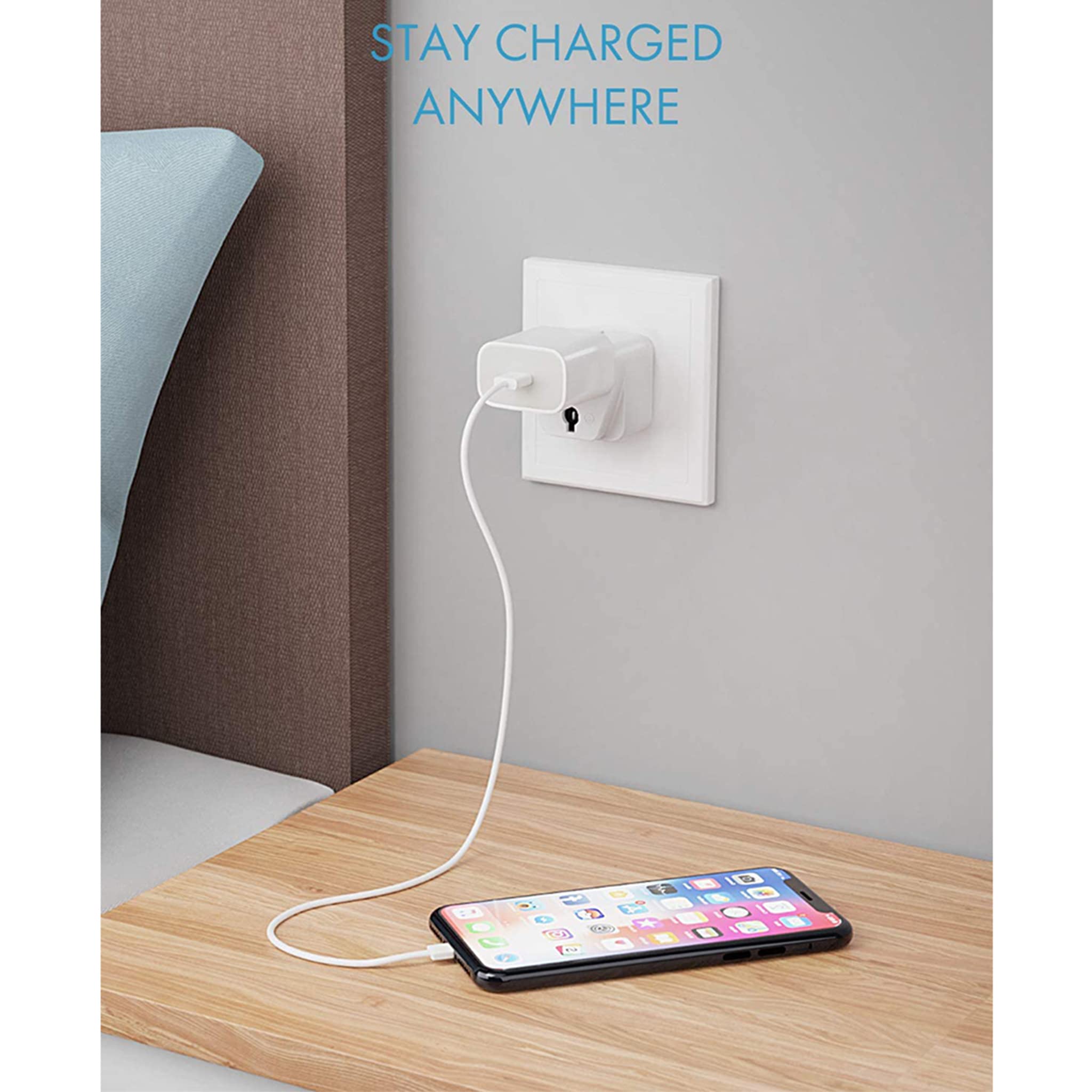 Ceptics Israel Power Adapter Travel Universal Plug,Works In Palestine,Jerusalem,Holy City Perfect For Charging Your Electronic Devices (Type H)  Safe Grounded Connection 3 Pack (Gp 14 3Pk),White