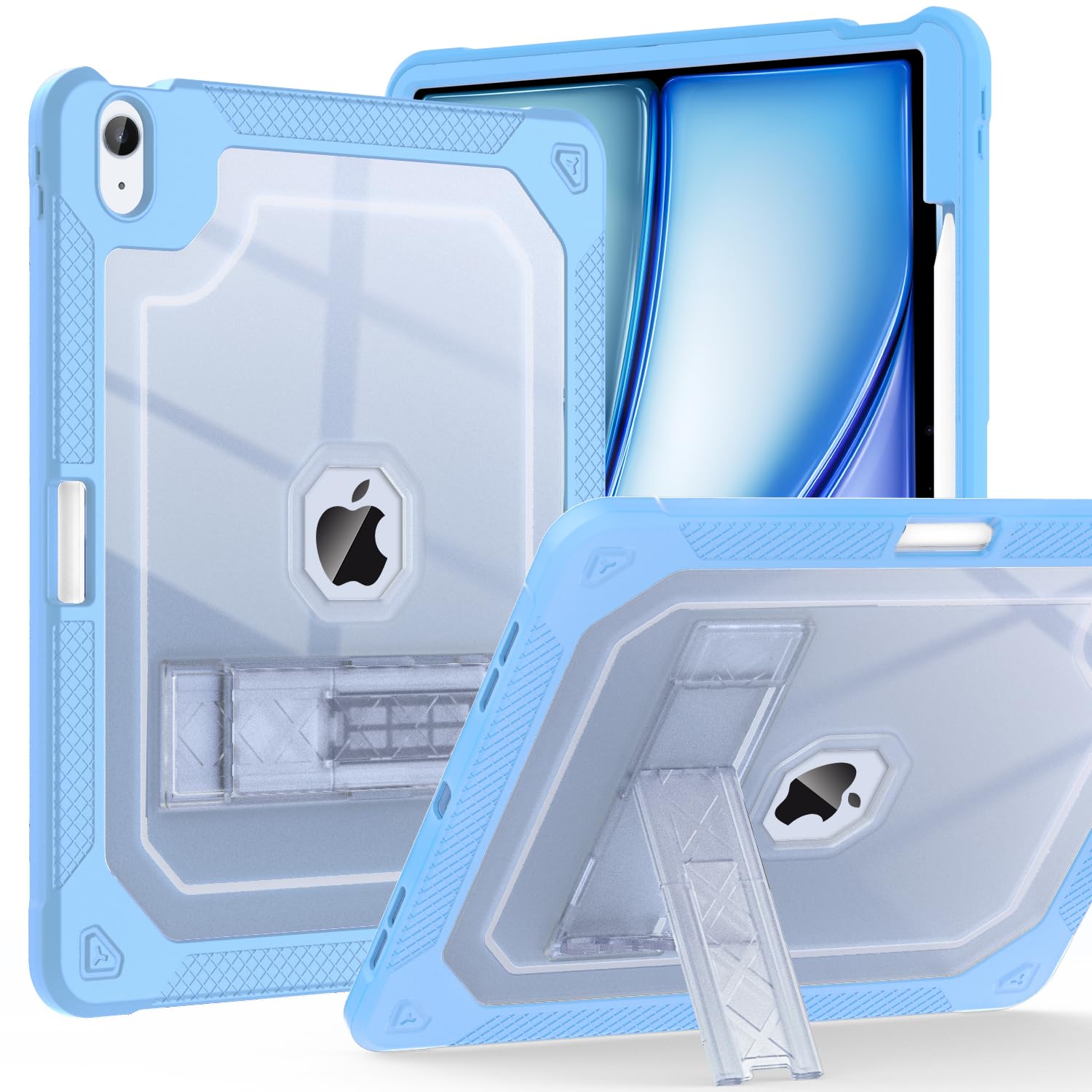 Zonefoker For New Ipad Air 13 Inch Case 2024 M2, 13'' Ipad Air Case 6Th Gen 2024 13 Inch Clear Slim Cover With Pencil Holder Hea