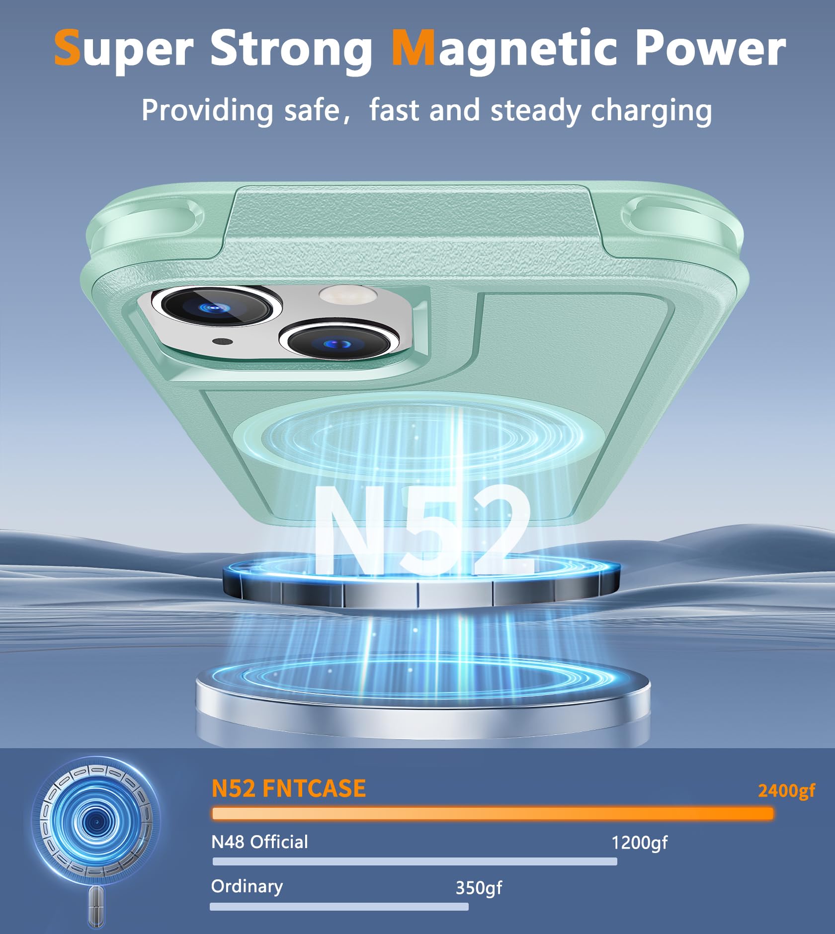 Fntcase For Iphone 12 Mini Magnet Case: Iphone 13 Mini Magnetic Dual Layer Military Grade Drop Shockproof Protection Cell Phone