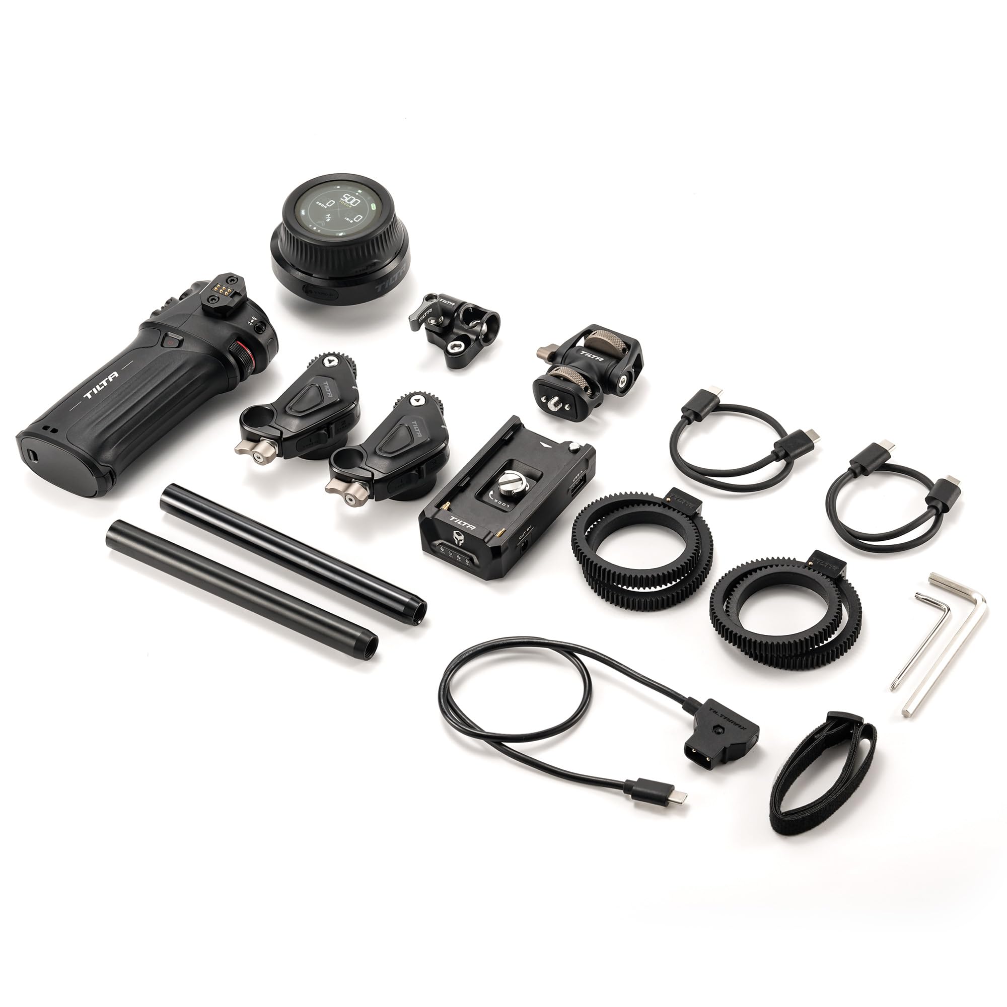 Tilta Nucleus Nano Ii Control Handle Kit   Wireless Lens Control System | Includes Hand Wheel, 2 Motors, Power Handle + More | Wireless Zoom, Focus, Aperture Control | Follow Focus | Touch Screen