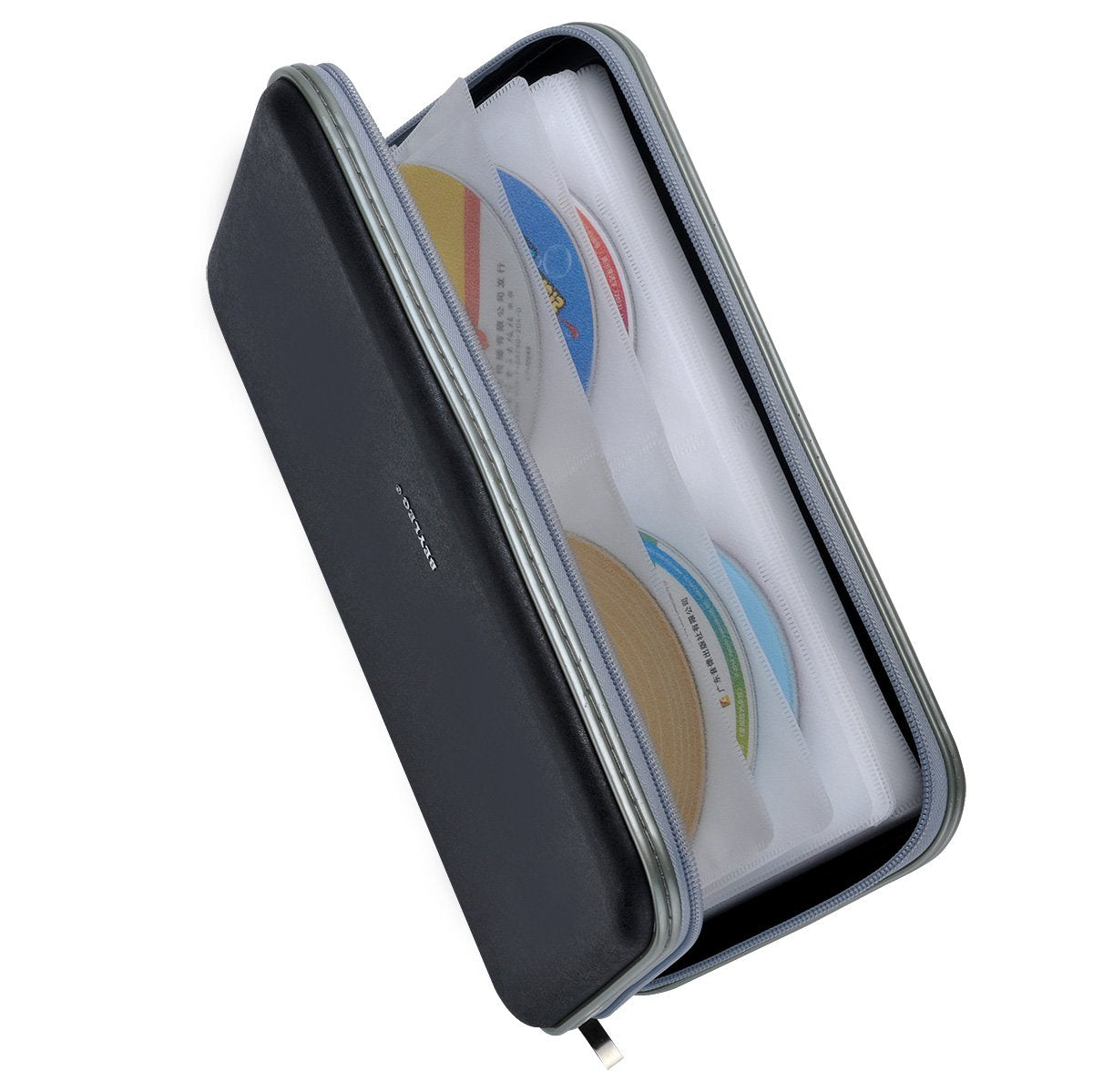 Wismart 72 Capacity Heavy Duty Cd Dvd BluRay Media Case Storage Holder Organizer Wallet (Black)