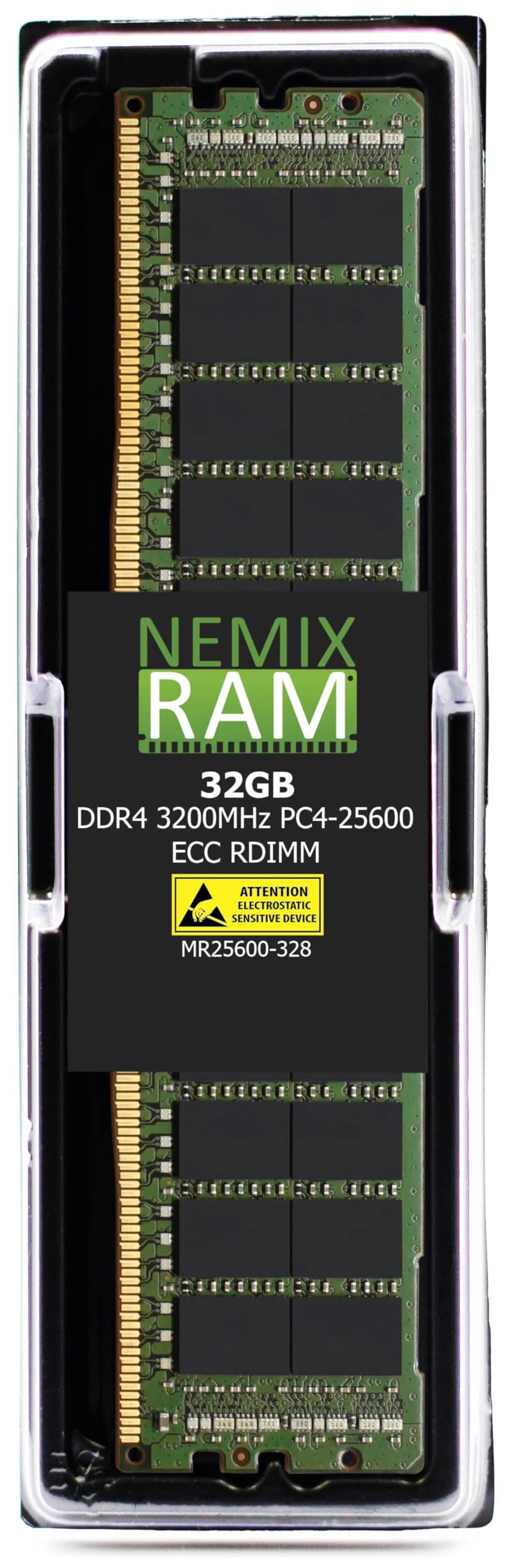 Nemix Ram 32Gb (1X32Gb) Ddr4 3200Mhz Pc4-25600 2Rx8 1.2V Cl22 288-Pin Ecc Rdimm Compatible With Hynix Hmaa4Gr7Ajr8N-Xn Registered Server Memory