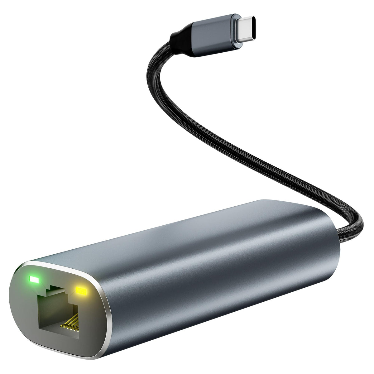 Aibilangose Usb C To Ethernet Adapter 2.5 Gigabit, Ethernet To Usb C Adapter, 2.5Gbps Ethernet Adapter For Laptop, Usb Ethernet