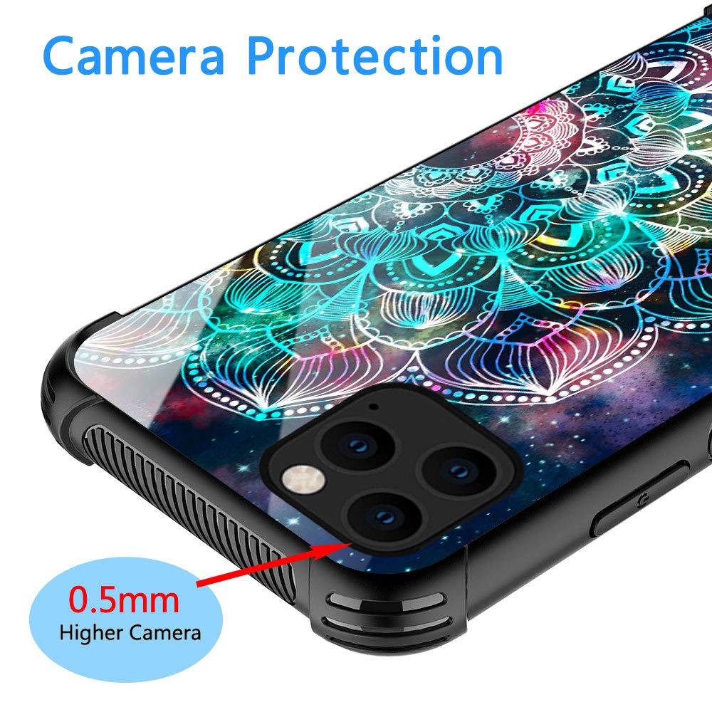 Zhegailian Case Compatible With Iphone 12 Mini,Mandala Case For Iphone 12 Mini For Girls Women,Pattern Design Anti Scratch Organ