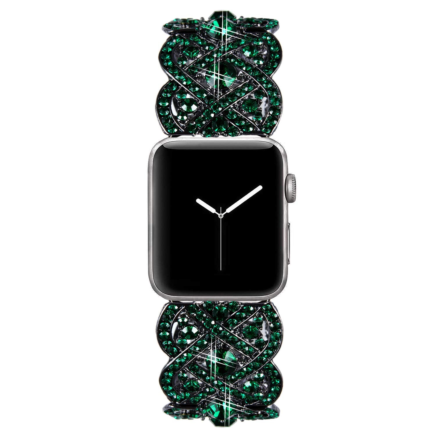 Viqiv Bling Bands For Apple Watch 38Mm 42Mm Iwatch Series 3, Series 2, Series 1, Diamond Rhinestone Stainless Steel Metal Bracel