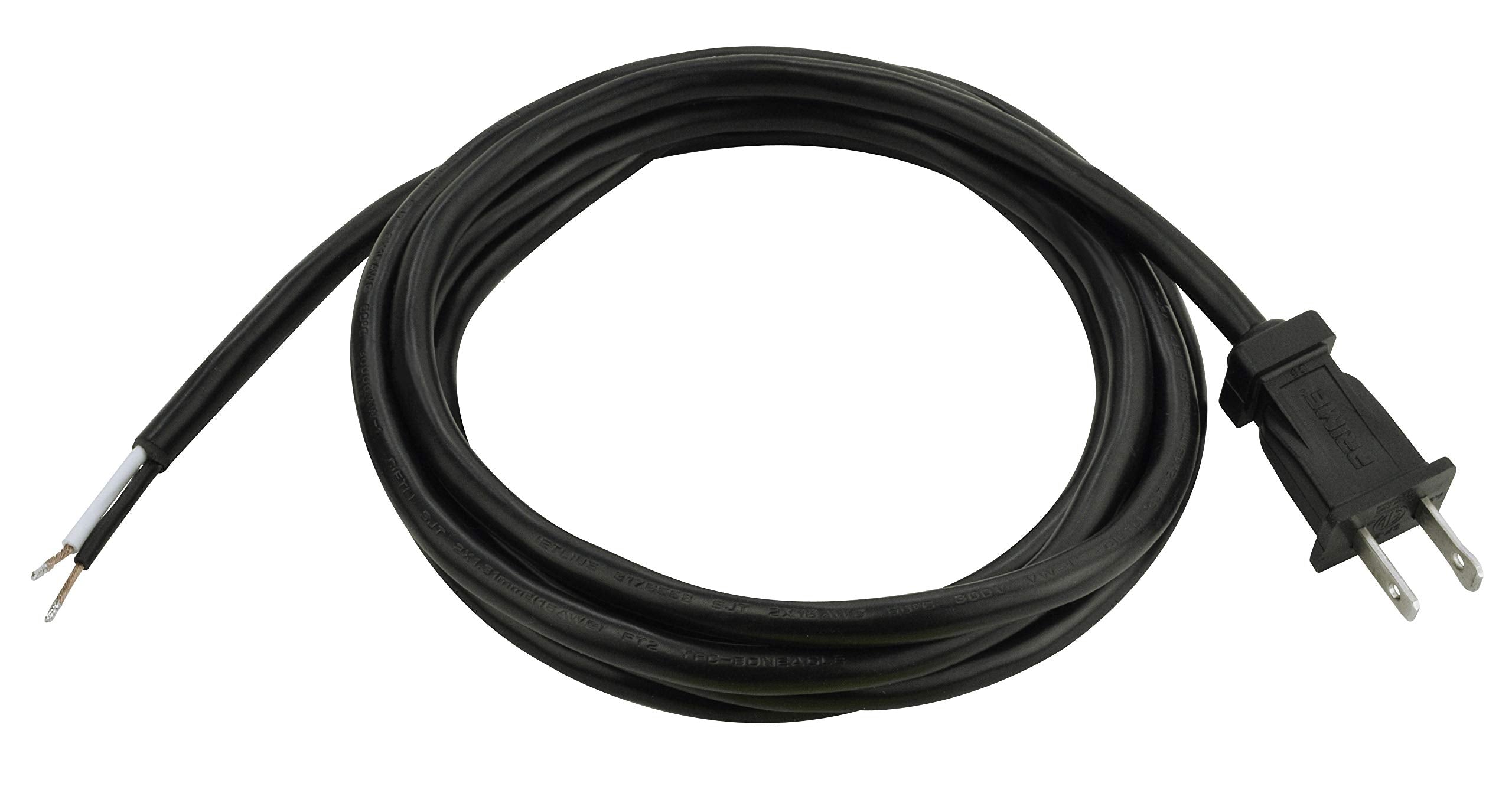 Prime Ps005608 8 Feet 16/2 Sjt Replacement Power Supply Cord, Black