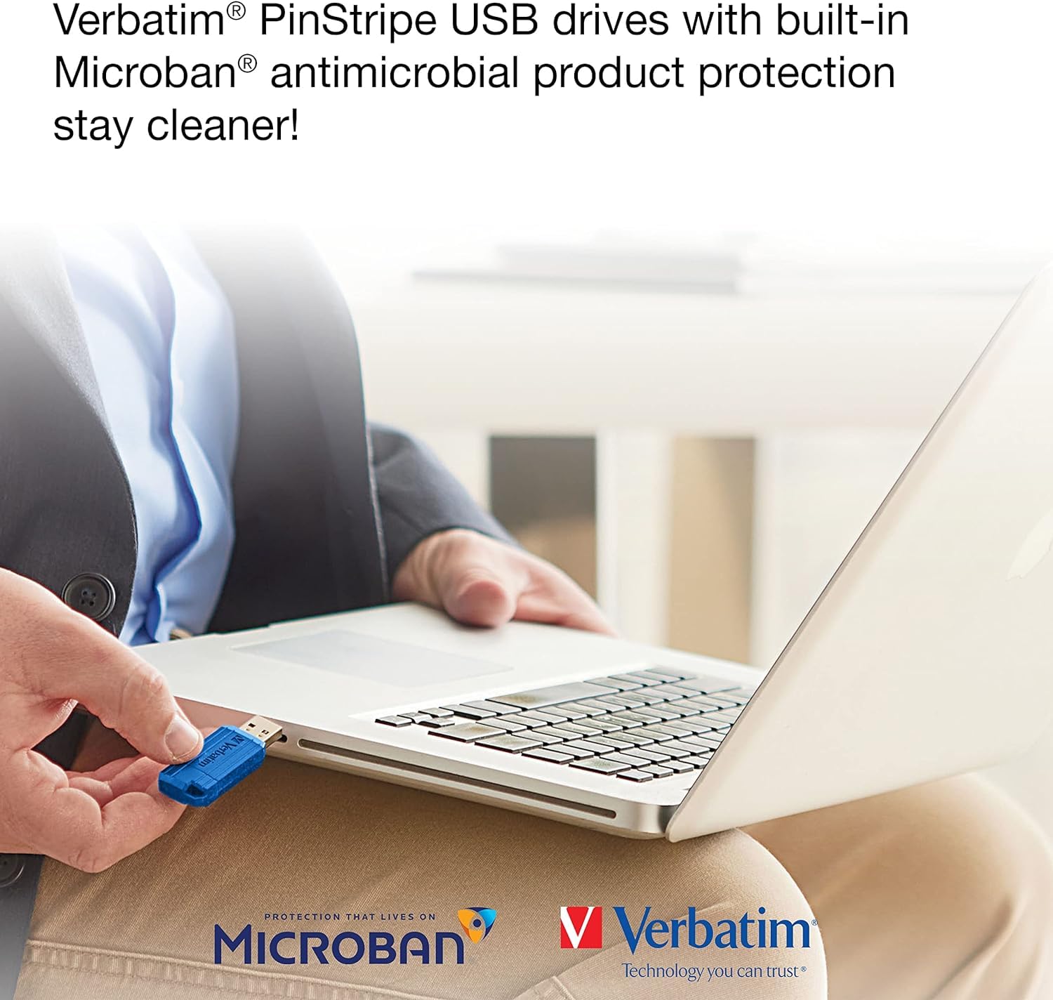 Verbatim 16Gb Pinstripe Usb 2.0 Flash Drive Retractable Thumb Drive   5 Pack   Multicolor (Green, Blue, Red, Purple, Cyan)