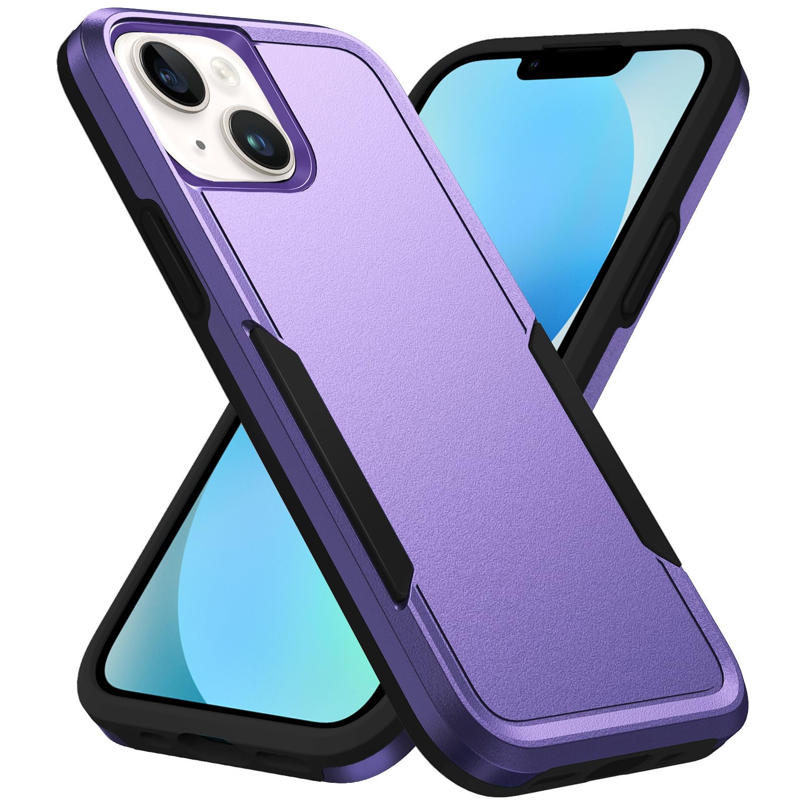 Hsefo Designed For Iphone 13 Case, Heavy Duty Protection Shockproof Dropproof Dustproof Anti Scratch Phone Case Cover For Iphone