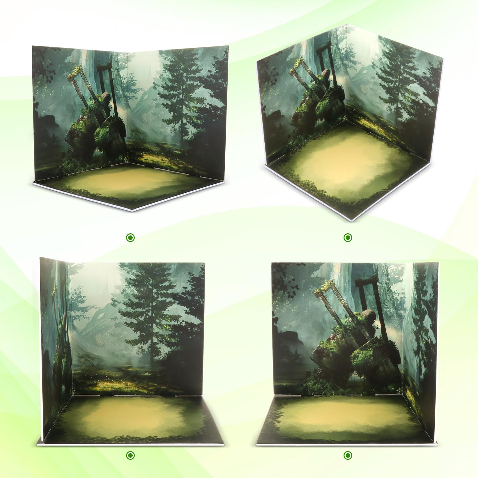 Menolana 1/12 Scale Backdrop Organizer Scene Display Vehicle Model Showcase Background For Action Figures Vehicle Scene Toy Diec