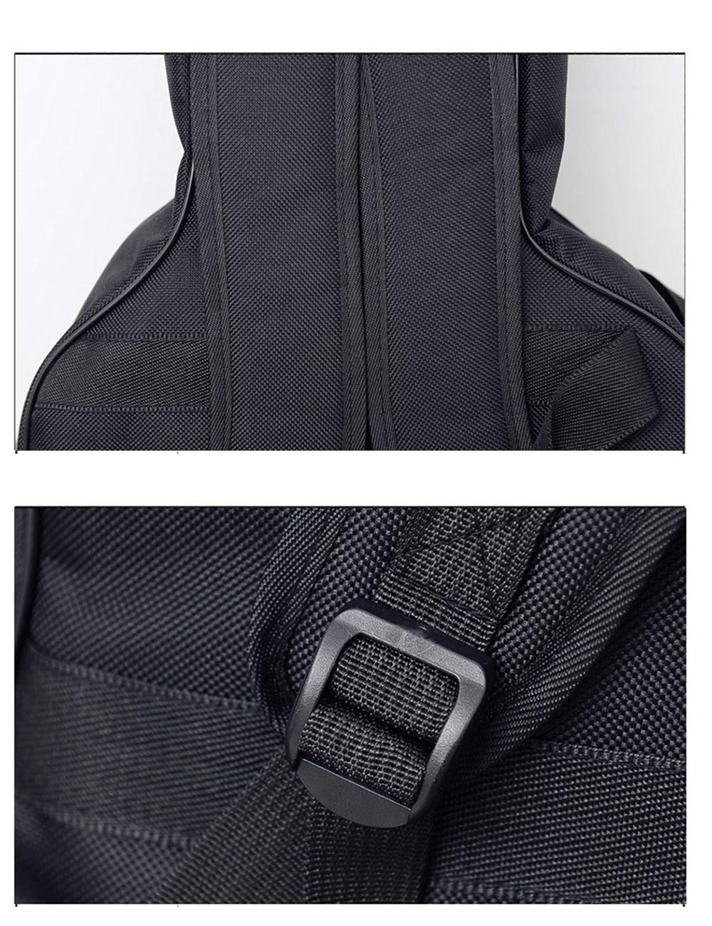 Moonembassy Jumbo Guitar Gig Bag Thickening And Waterproof 42 43 Acoustic Guitar Bag (Black)