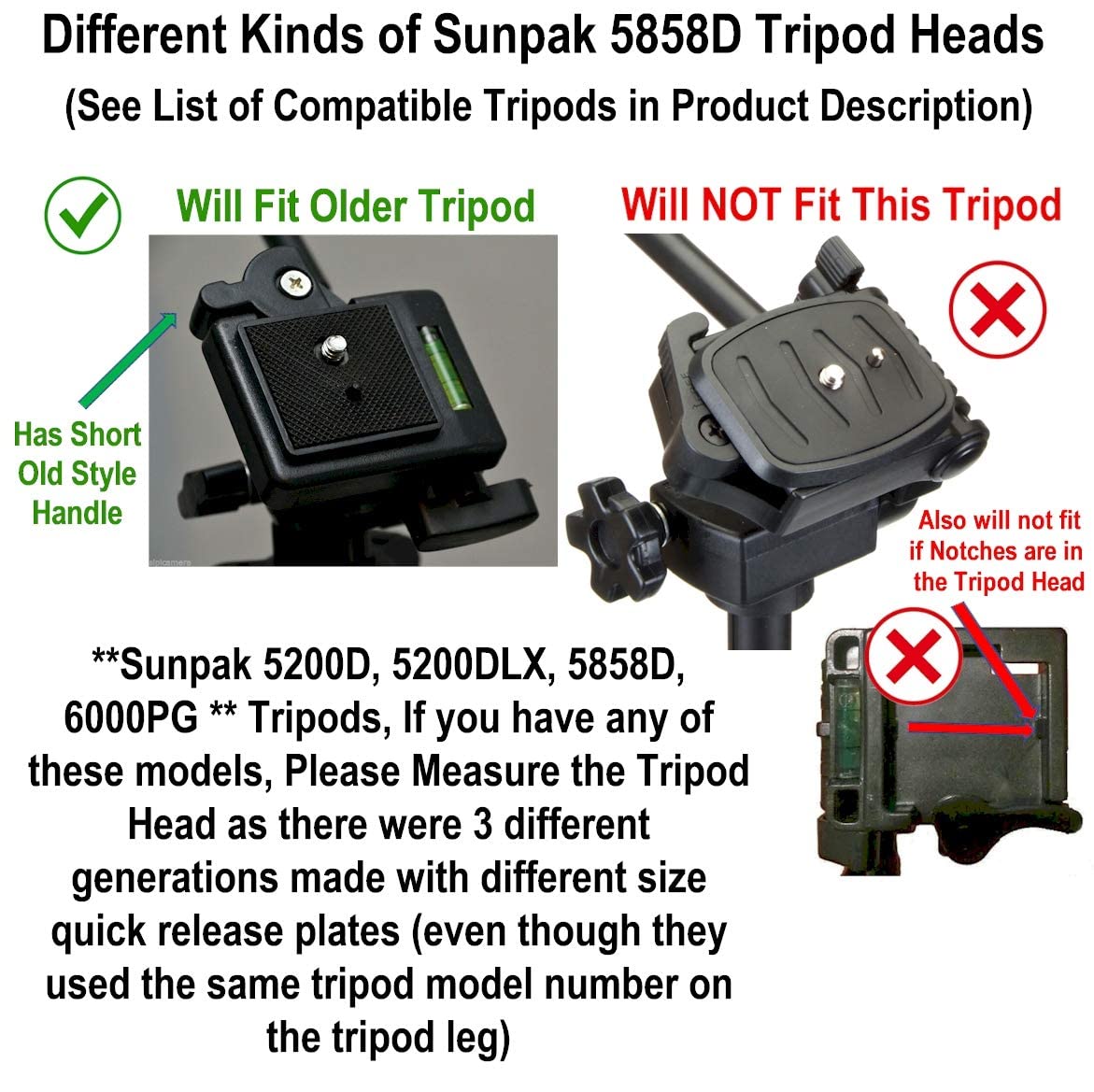 Davoice 41Mm Tripod Quick Release Plate Camera Mounting Parts Replacement For Ambico V-0552 V-0554, Sunpak 7500 Pro 7500Tm 7575,