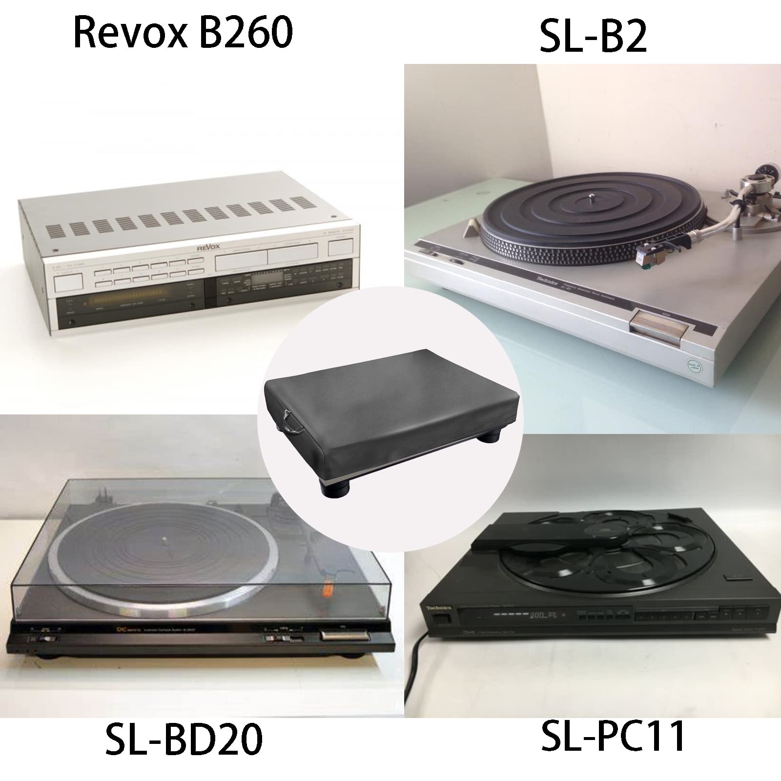Turntable Dust Cover,Record Player Turntable Cover,Suitable For Most Models Of Record Player Turntables Sl Q300/Sl B250 /Sl B260