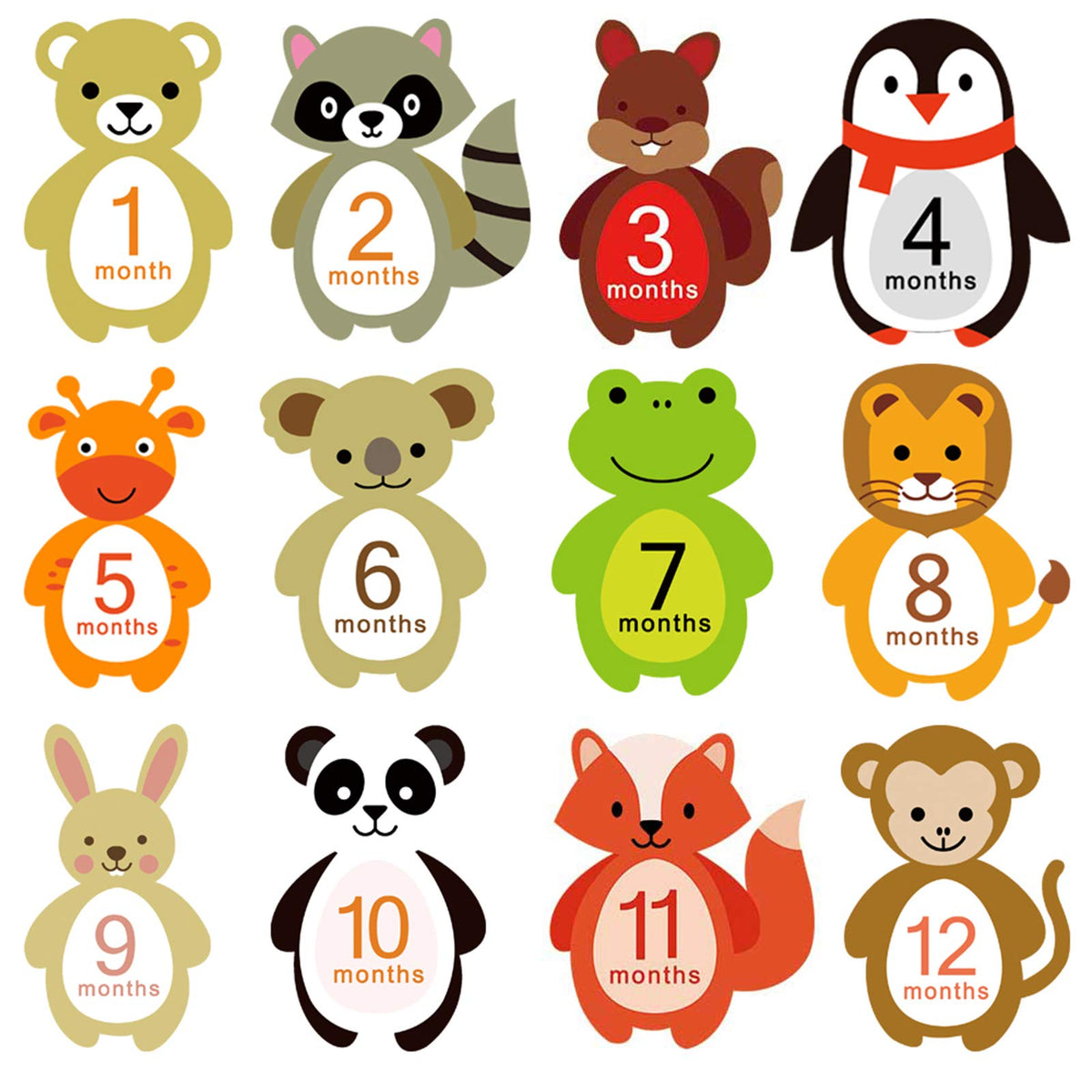First Year Milestone Monthly Stickers, Qyeaber Newborn Baby 1 12 Months Photo Props Baby Belly Stickers, Baby Shower Registry Gi