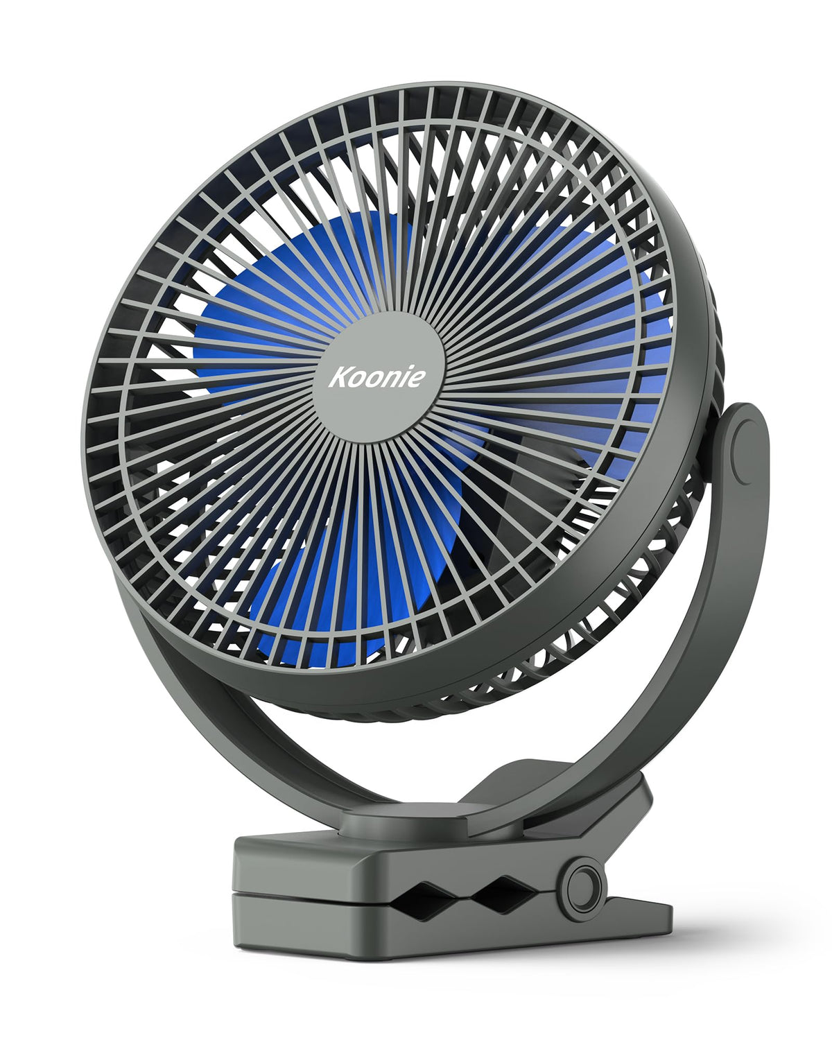 Koonie 10000Mah Rechargeable Portable Fan, 8 Inch Battery Operated Small Clip On Fan, Usb Car Fan 4 Speeds, Sturdy Clamp For Off