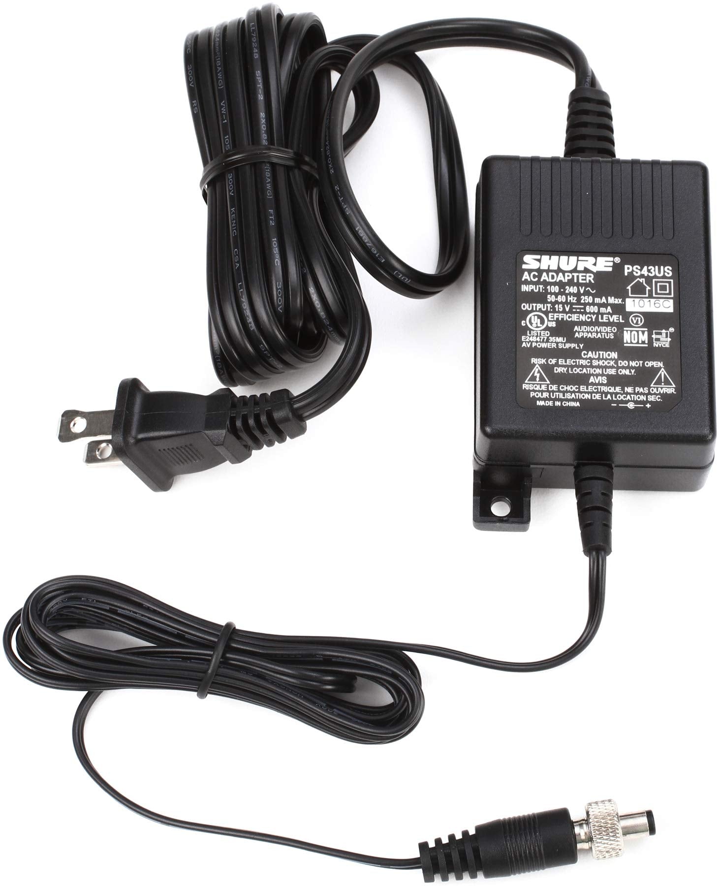 Shure Ps43Us In Line Power Supply For Glx4 & Ulx4 Wireless Receivers