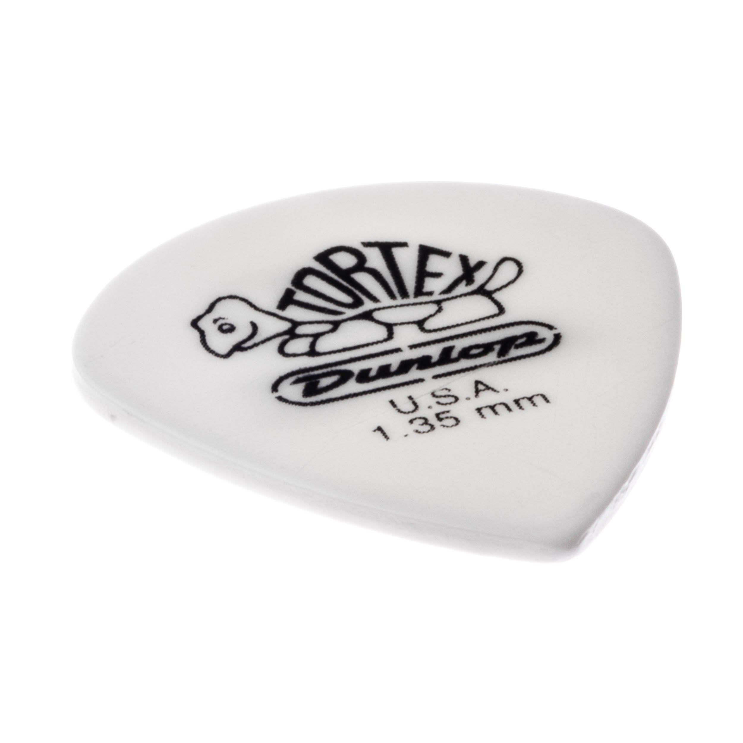Dunlop 478R1.35 Tortex White Jazz Iii, 1.35Mm, 72/Bag