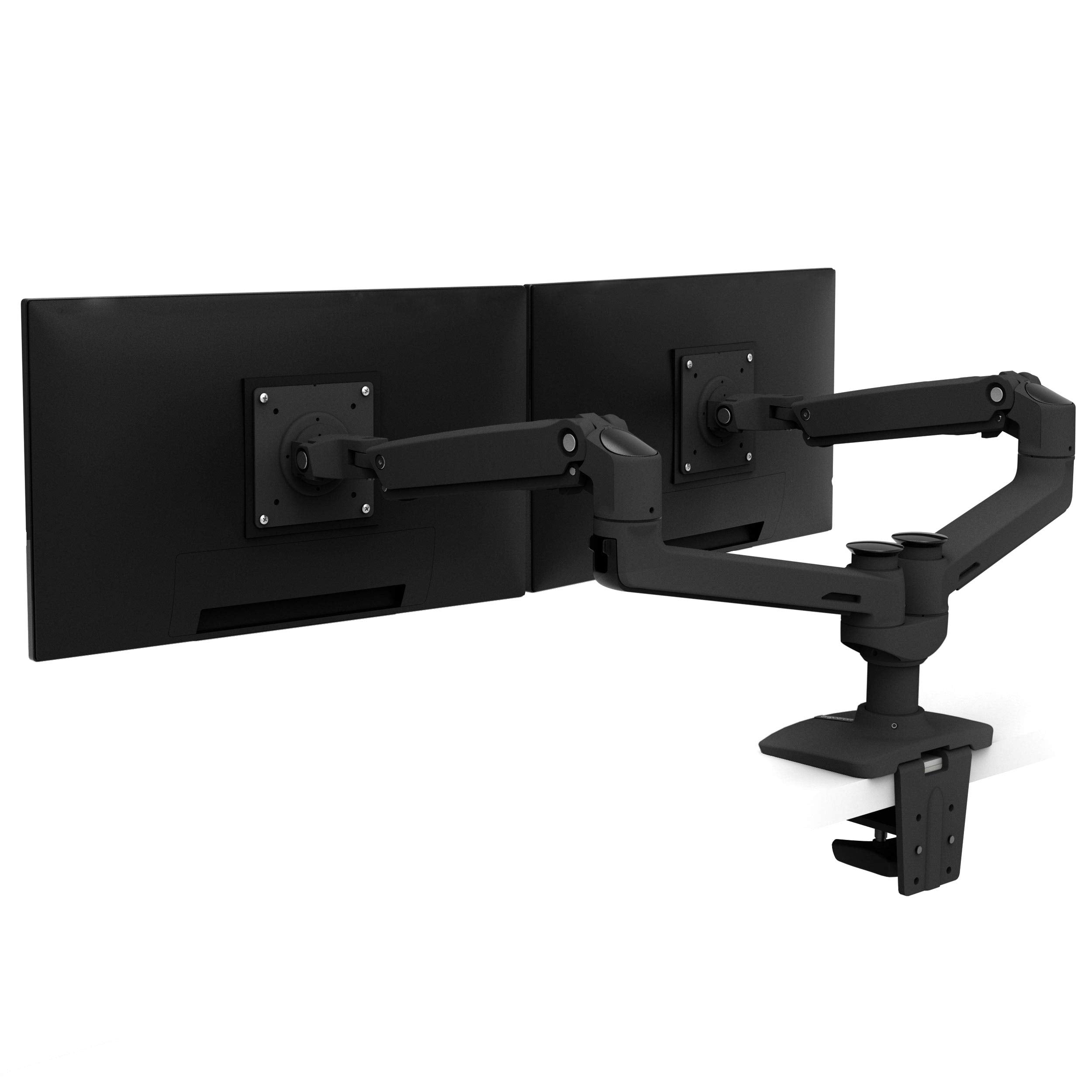 Ergotron � LX Dual Monitor Arm, VESA Desk Mount � for 2 Monitors Up to 27 Inches, 7 to 20 lbs Each � Matte Black