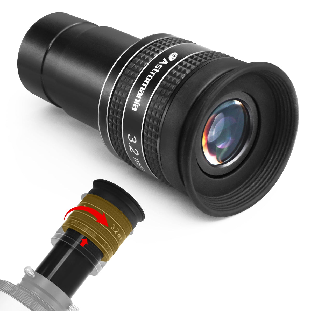 Astromania 1.25'' 3.2Mm 58 Degree Planetary Eyepiece For Telescope