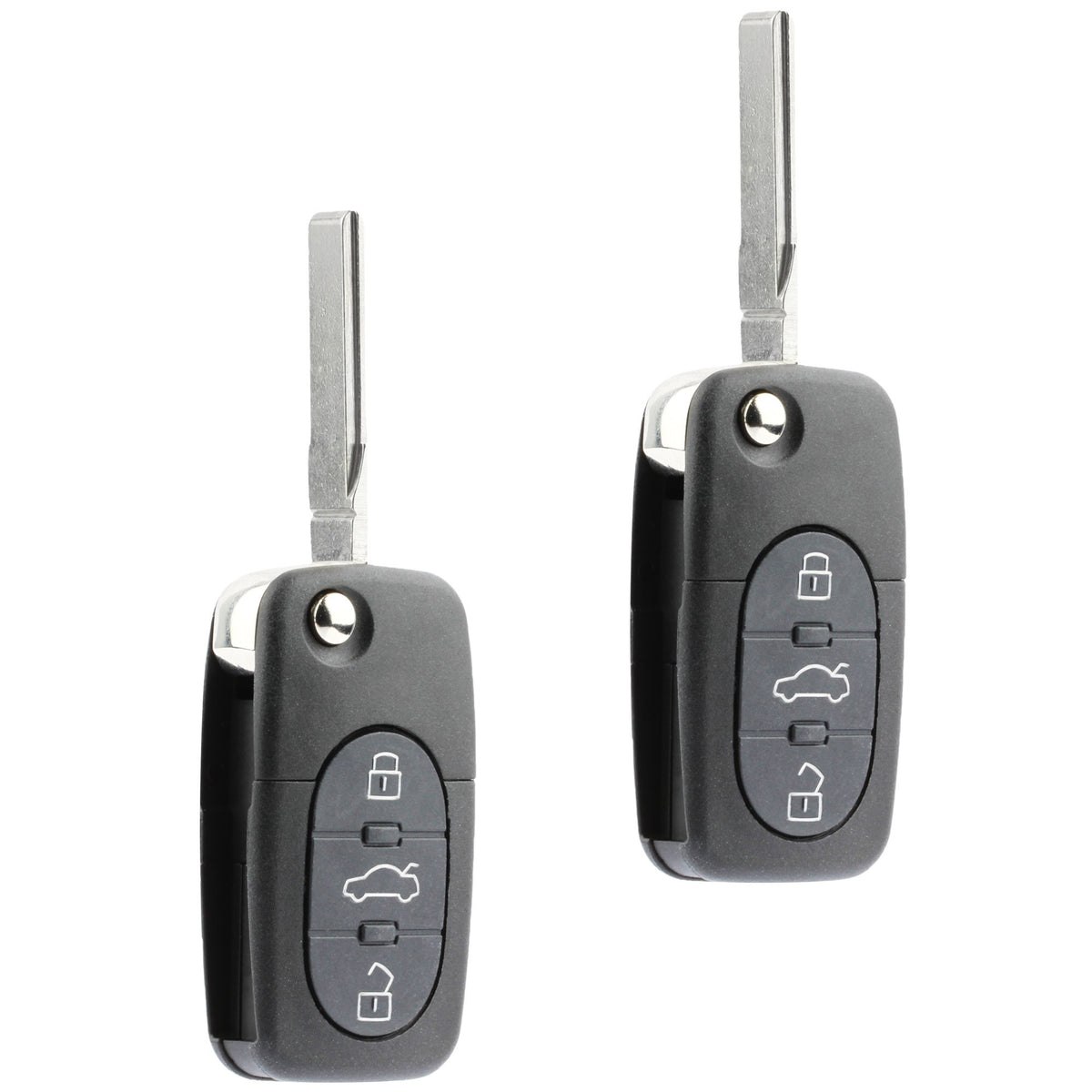 Replacement Keyless Entry Remote Flip Key Fob Fits 1998 1999 2000 2001 Vw Beetle, Golf, Jetta, Passat (Hlo1J0959753F, Set Of 2)