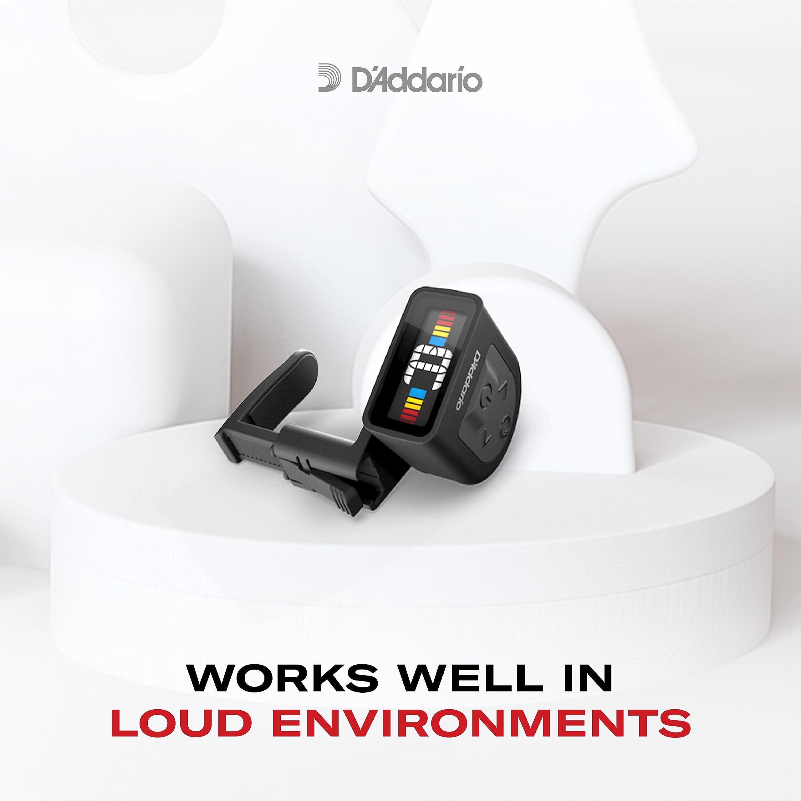 Daddario Guitar Tuner - Micro Headstock Tuner - Tuner For Acoustic Guitar, Electric Guitar, Bass Guitar, Mandolin, Banjo, Ukule