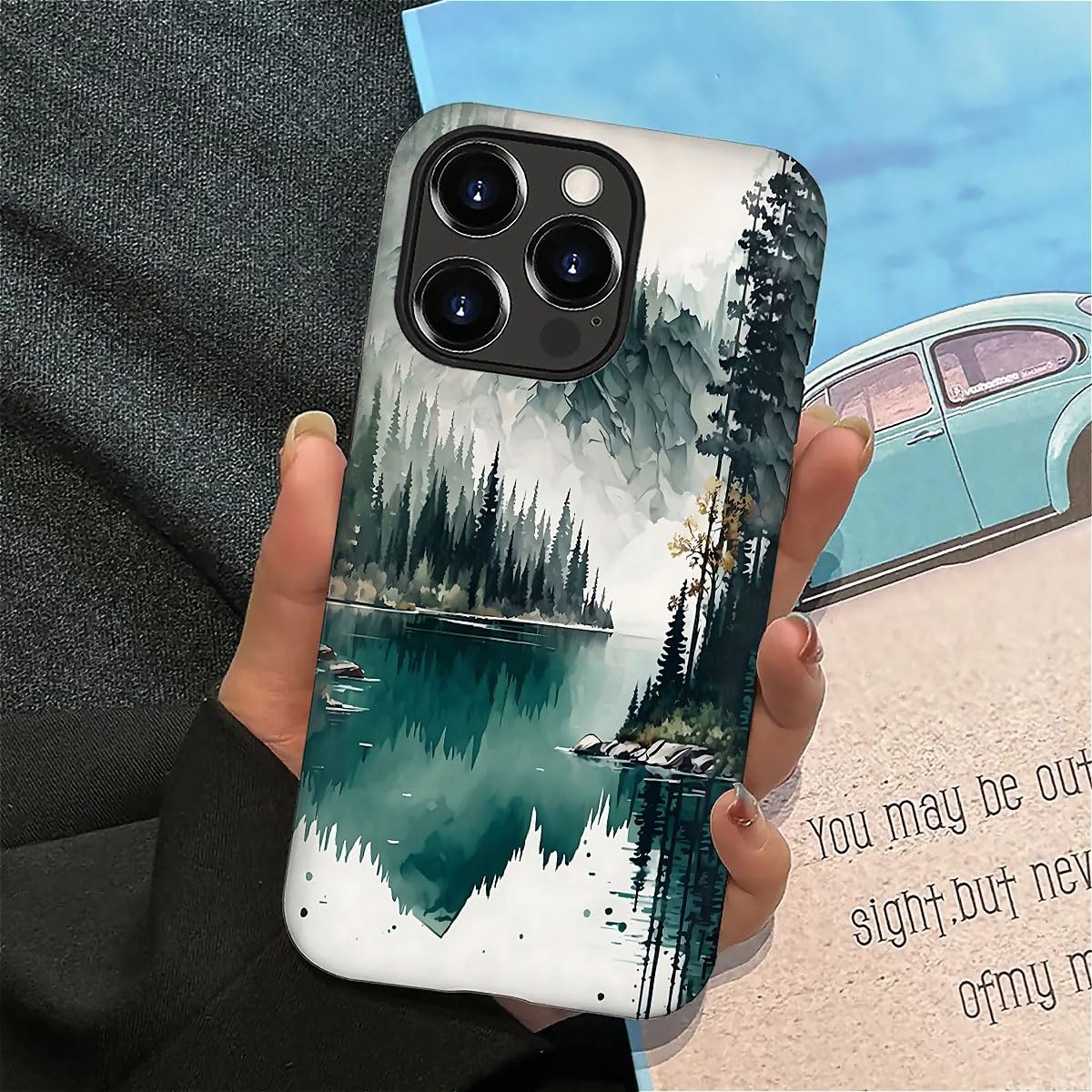 Seized Case Compatible With For Iphone 16 Pro Max,Mountain Forest Landscape Phone Case For Girl Women Boy Men,Durable Protection