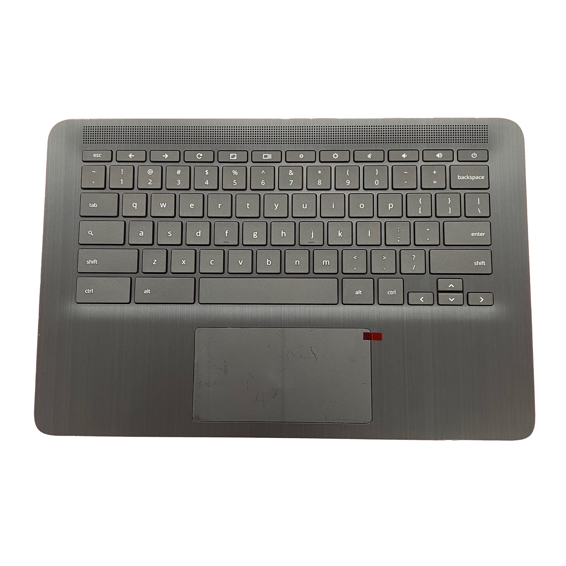 Replacement for HP Chromebook 14 G6 CB14G6 CelN4000 15.6 Laptop Upper Case Palmrest Keyboard Touchpad Assembly Part L90459-001