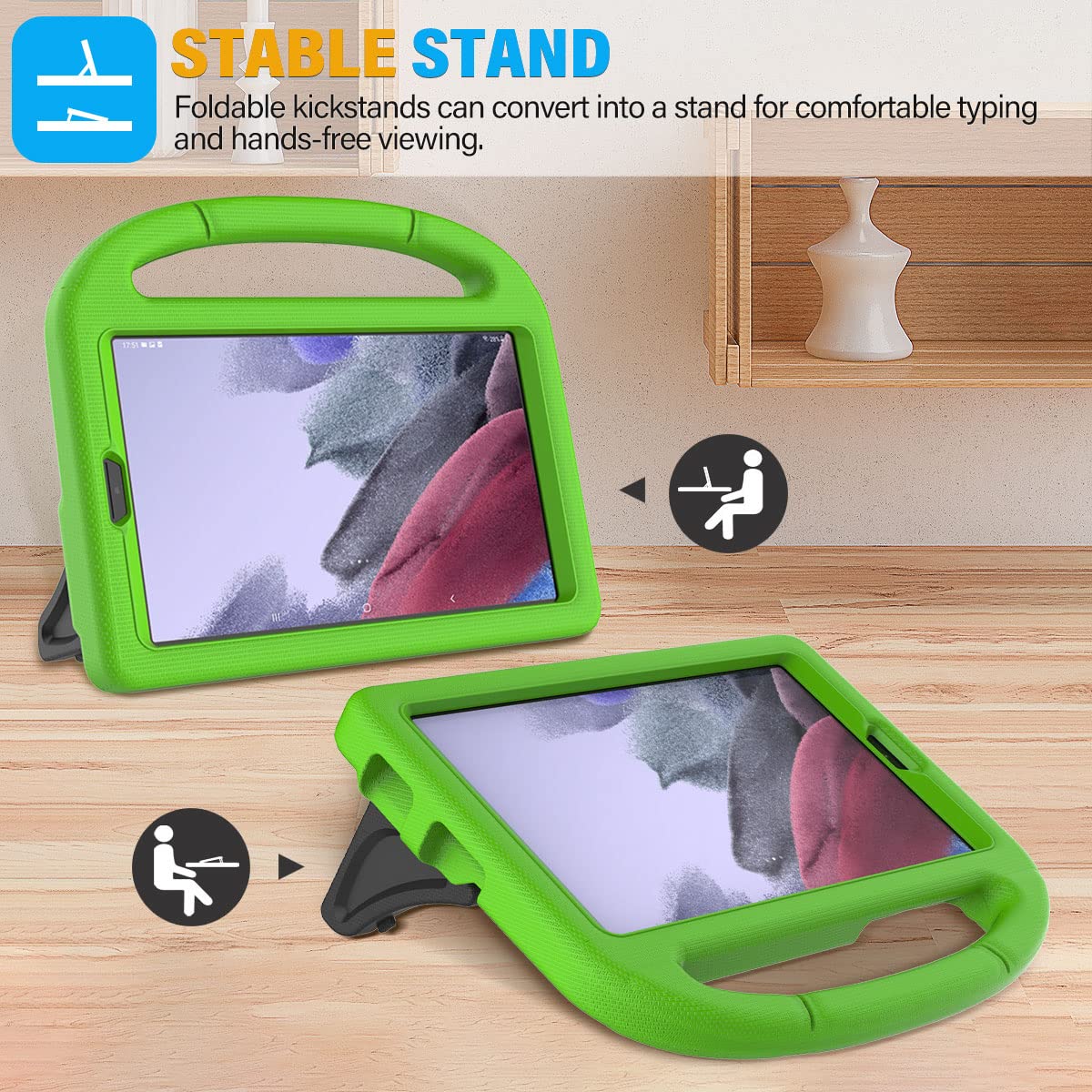 Suplik Kids Case For Samsung Galaxy Tab A7 Lite 8.7 Inch 2021(Sm T220/T225/T227),Tab A7 Lite 8.7 Case With Screen Protector, Dur