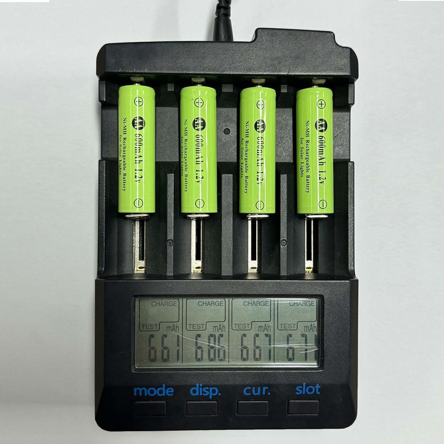 Jiajax Ni-Mh Rechargeable Aa Batteries, Aa 600Mah 1.2V Solar Batteries For Garden Landscaping Outdoor Solar Lights, String Light