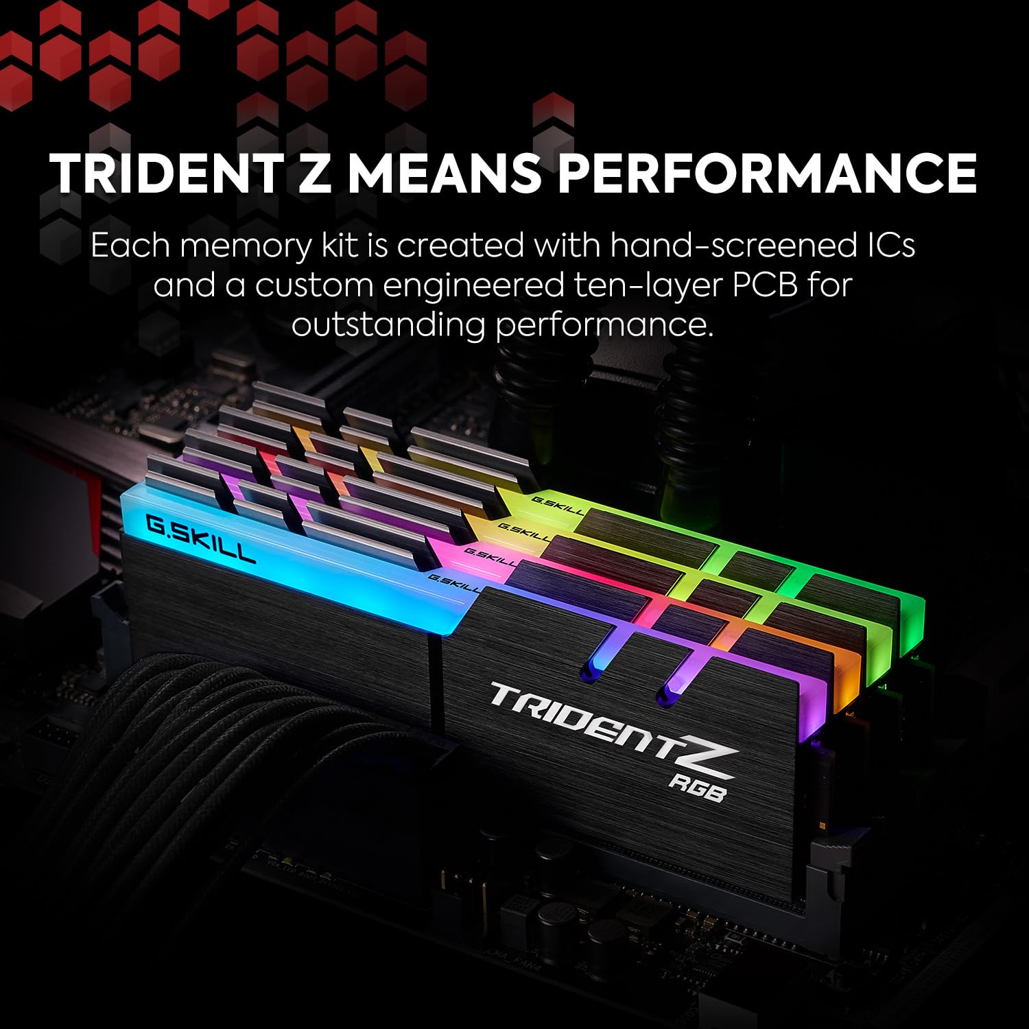 G.Skill Trident Z Rgb Series (Intel Xmp) Ddr4 Ram 32Gb (2X16Gb) 3200Mt/S Cl16 18 18 38 1.35V Desktop Computer Memory Udimm (F4 3